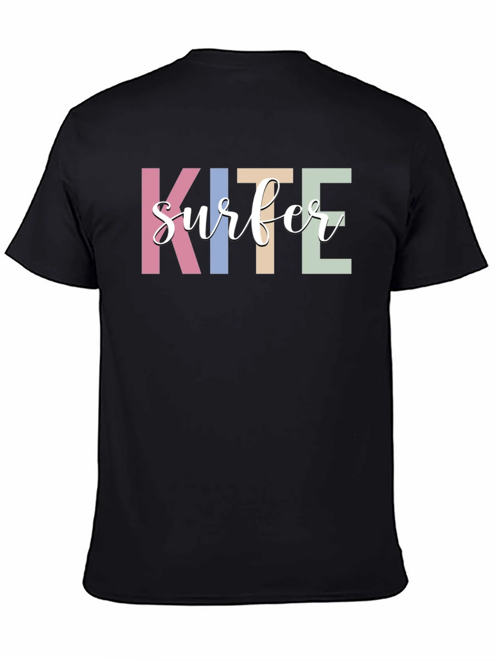 Kite Surfer Graphic T-Shirt - Trendy Casual Tee
