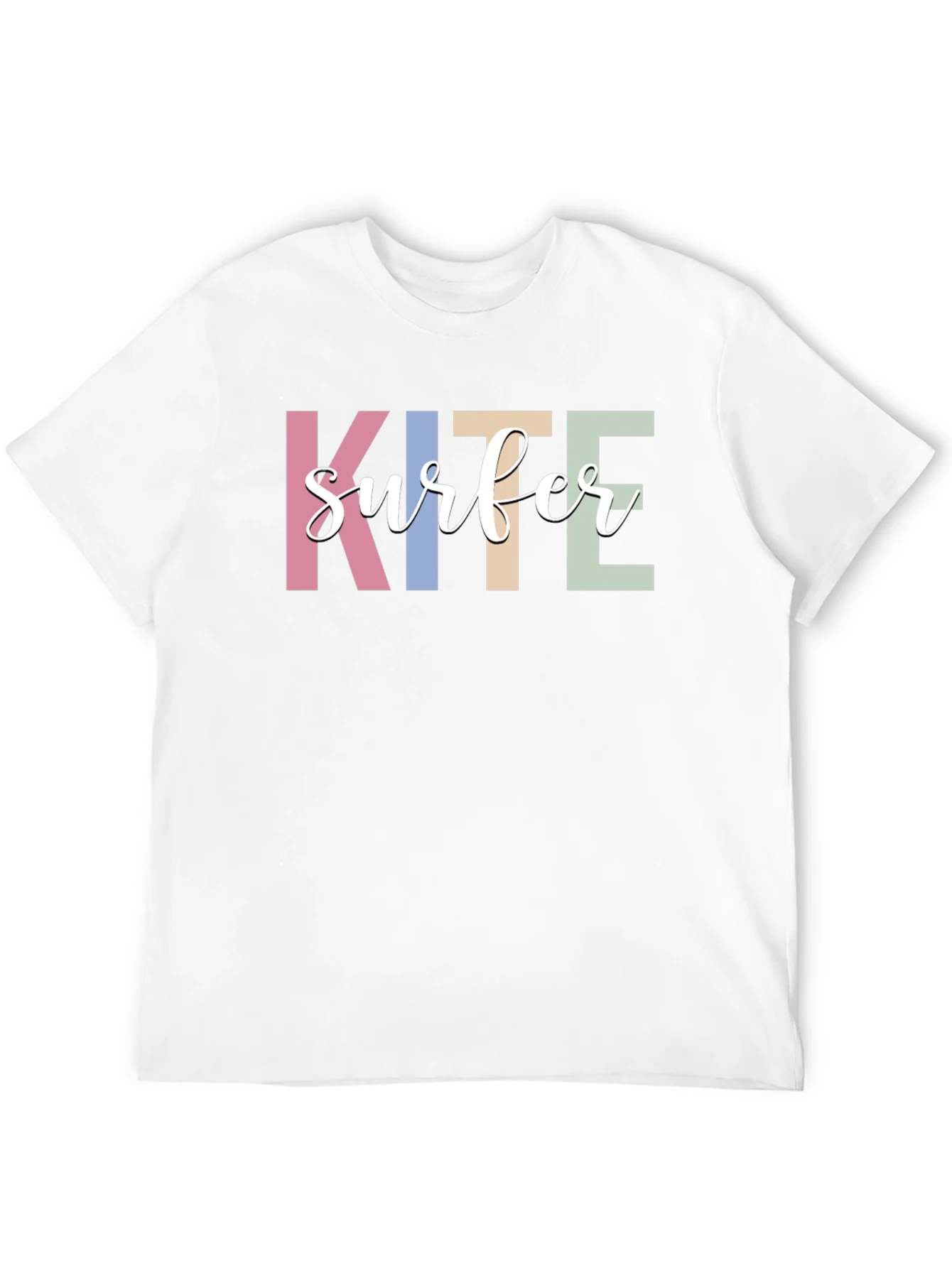 Kite Surfer Graphic T-Shirt - Trendy Casual Tee