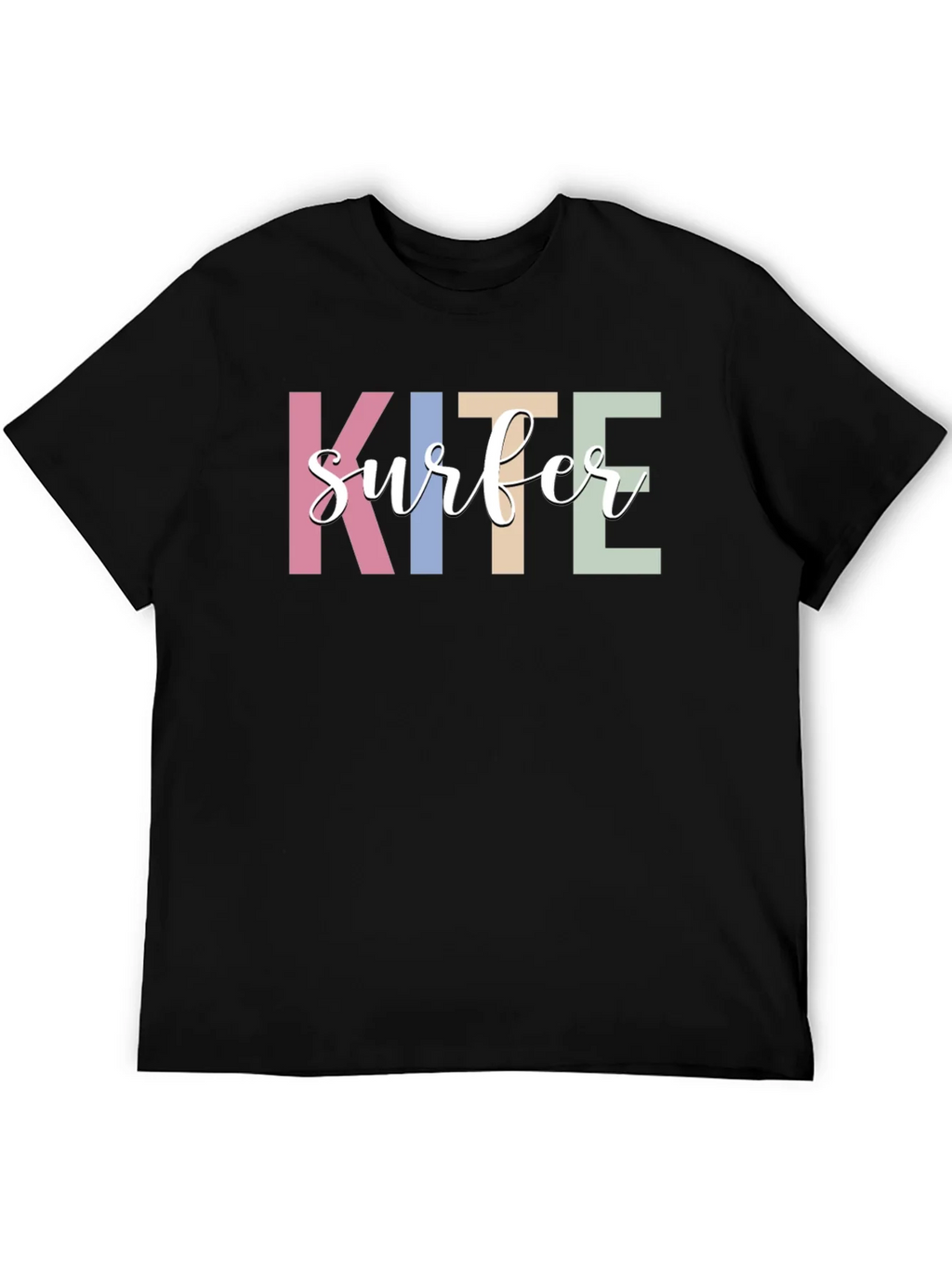 Kite Surfer Graphic T-Shirt - Trendy Casual Tee