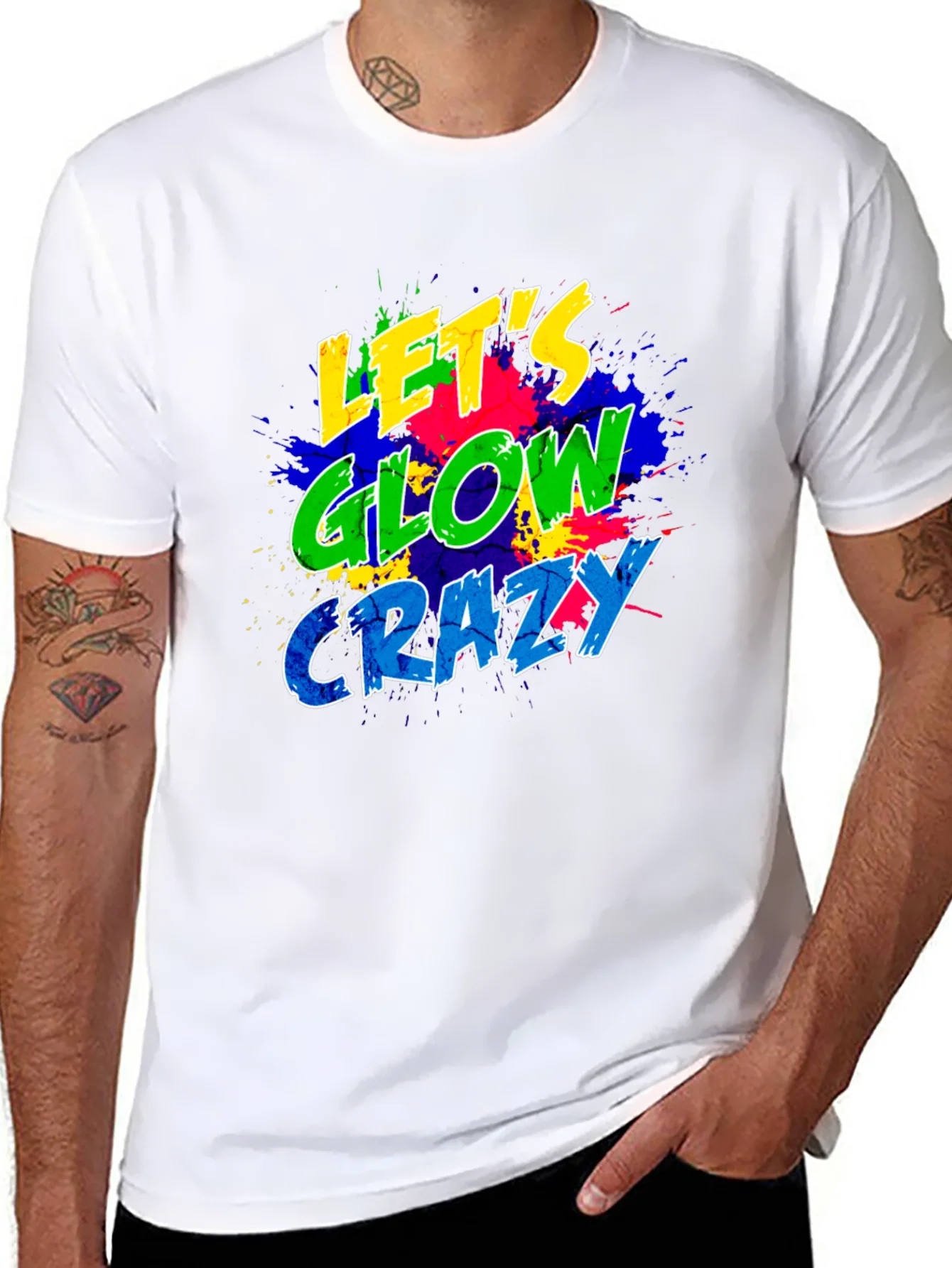 Lets Glow Crazy Graphic T-Shirt