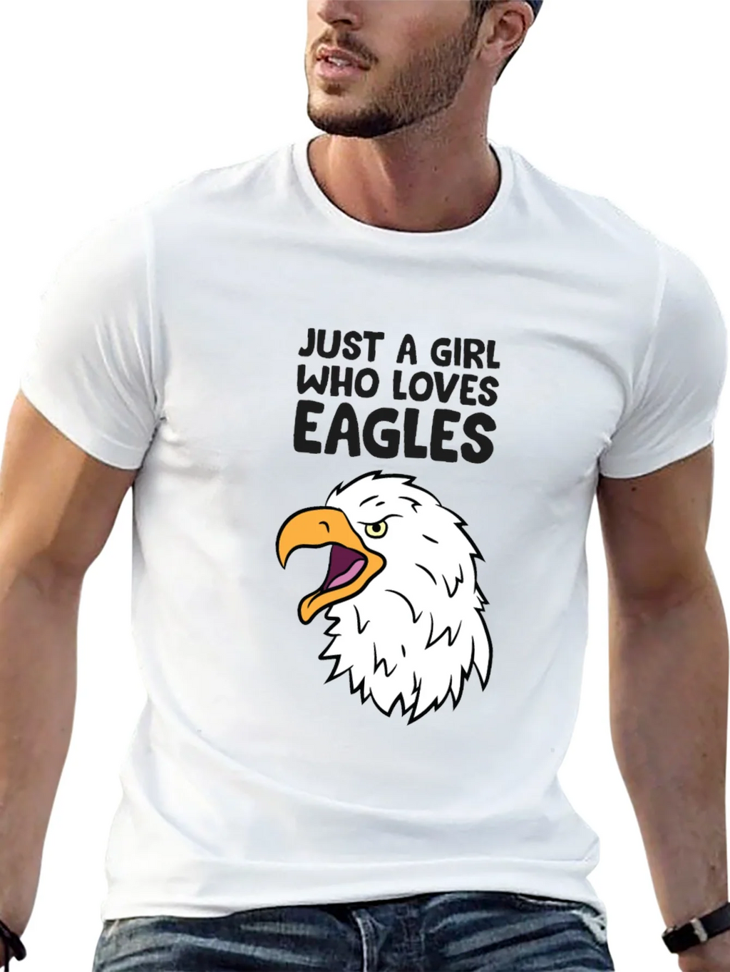 Just a Girl Who Loves Eagles T-Shirt