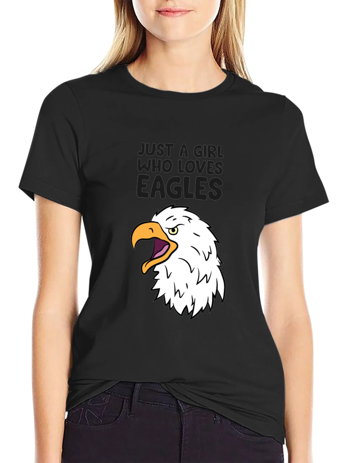 Just a Girl Who Loves Eagles T-Shirt