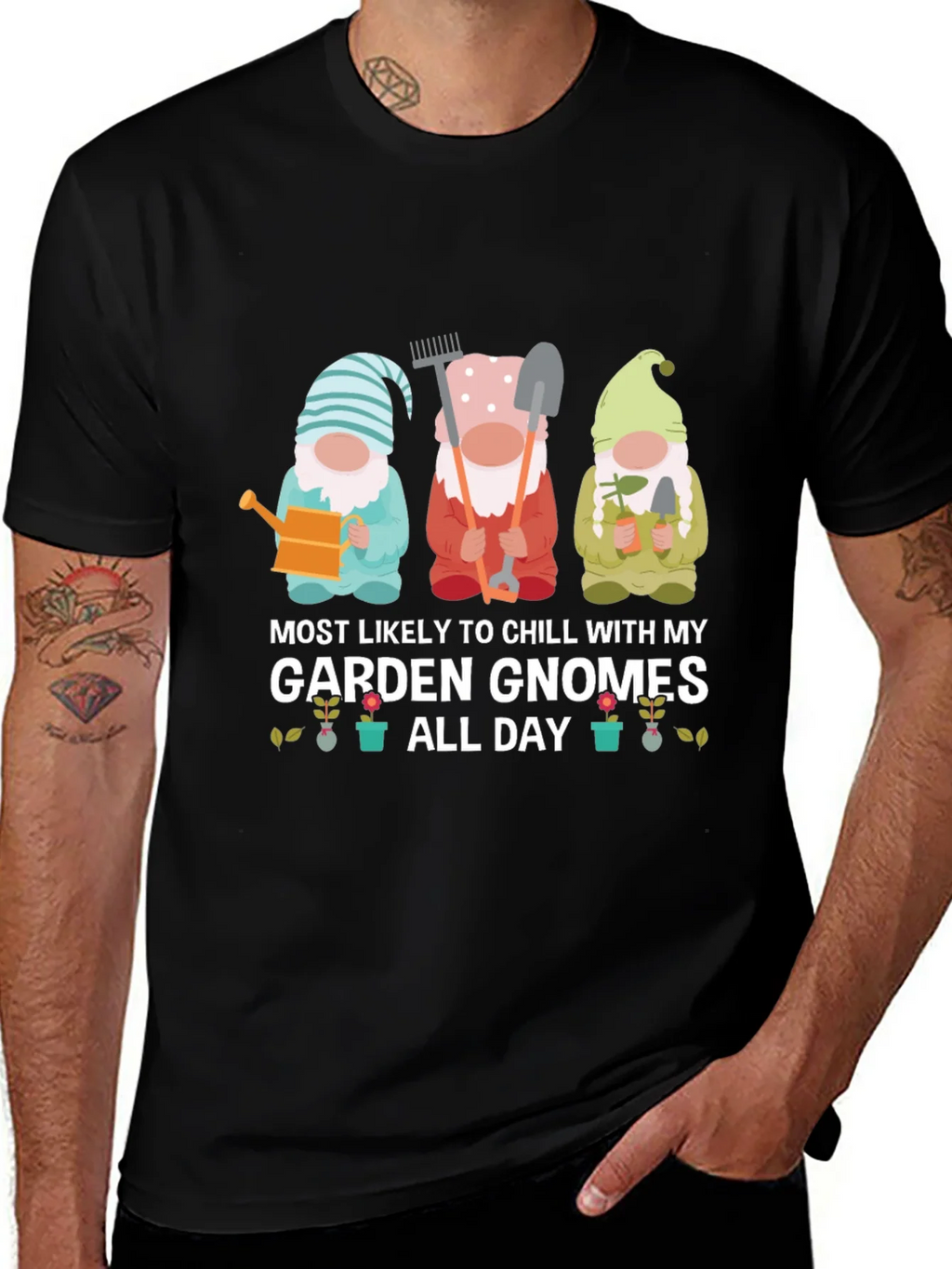 Garden Gnome T-Shirt - Chill All Day!