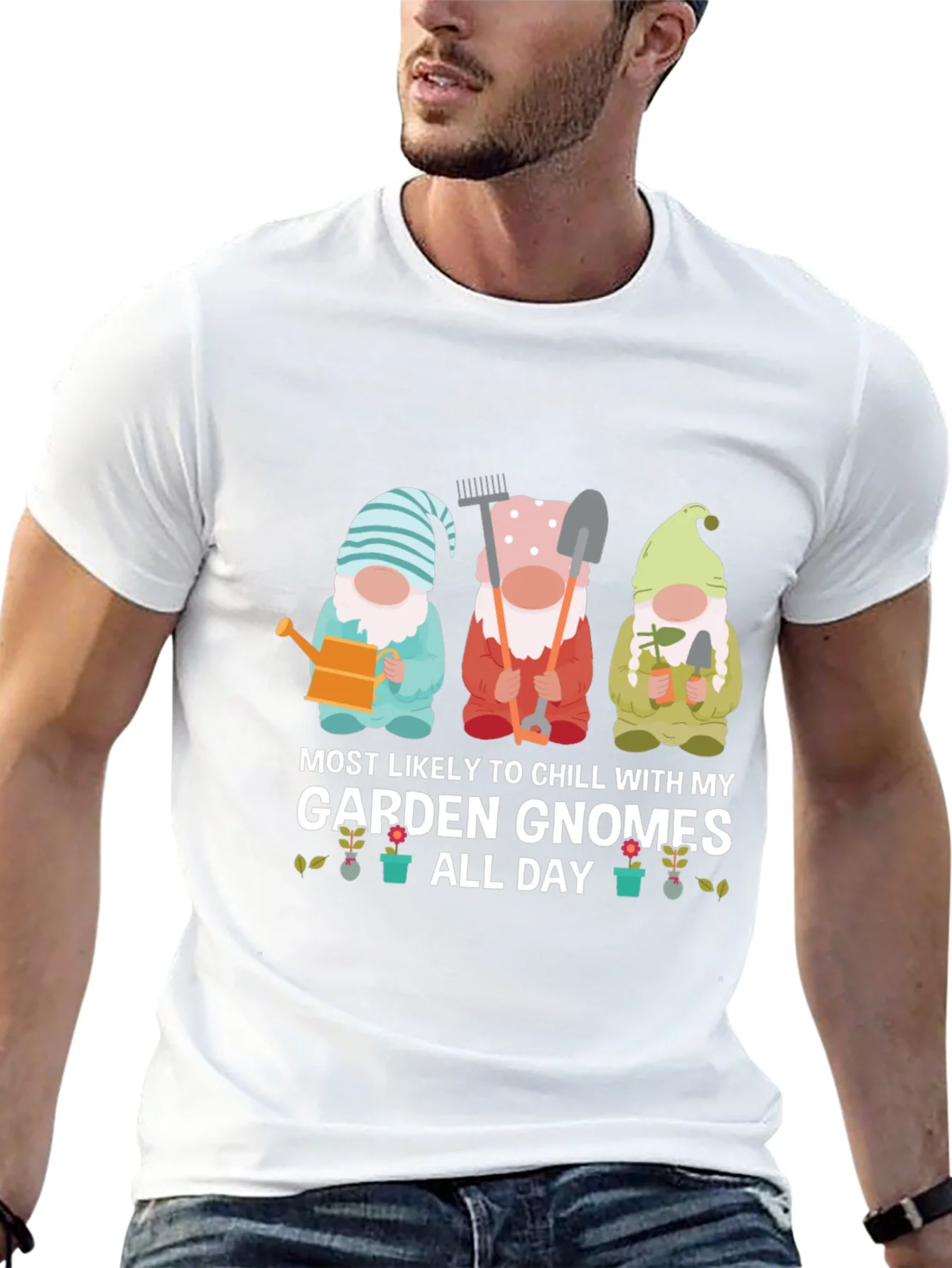 Garden Gnome T-Shirt - Chill All Day!