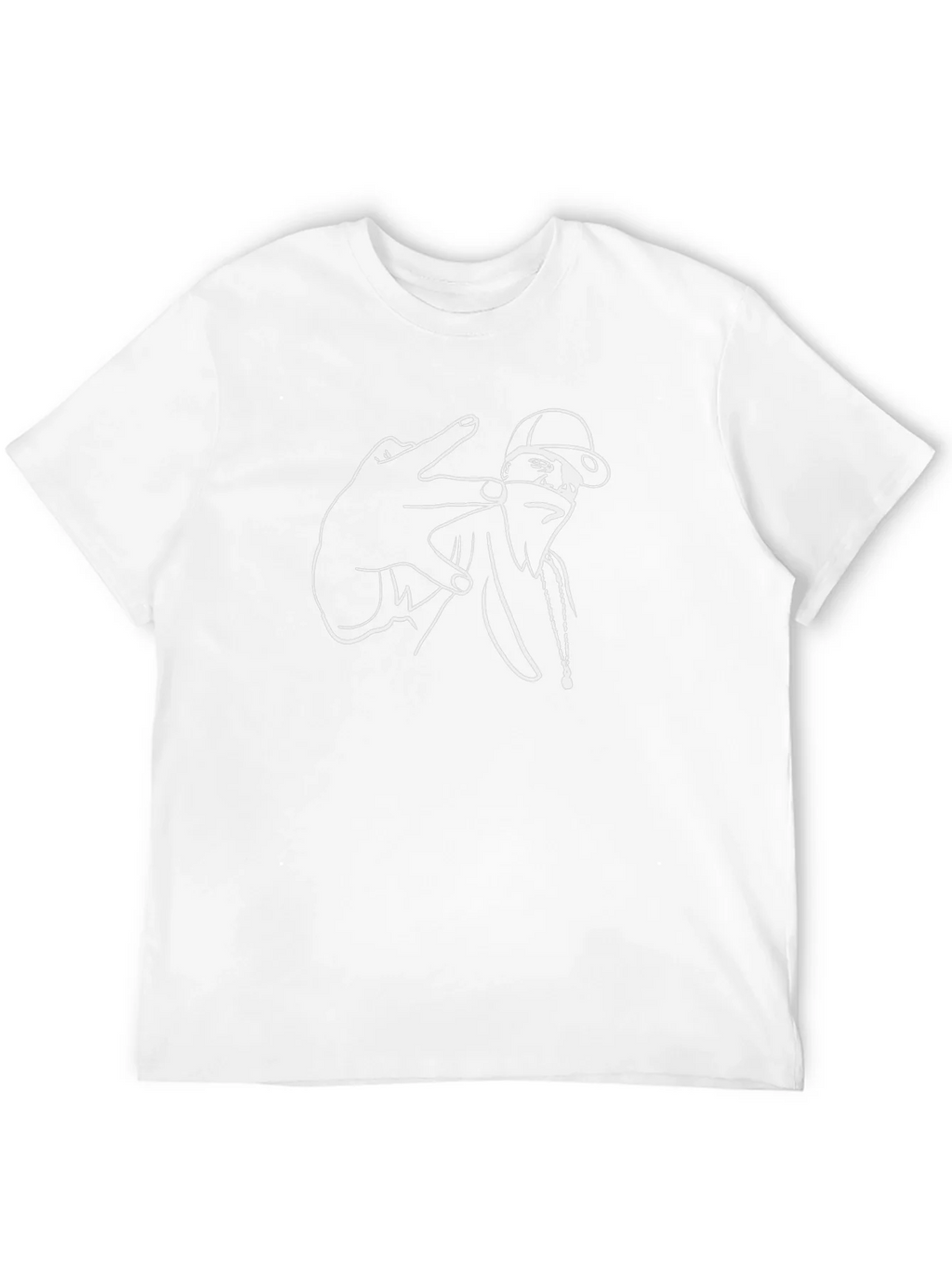 Urban Style Graphic Tee - Black Cotton Comfort