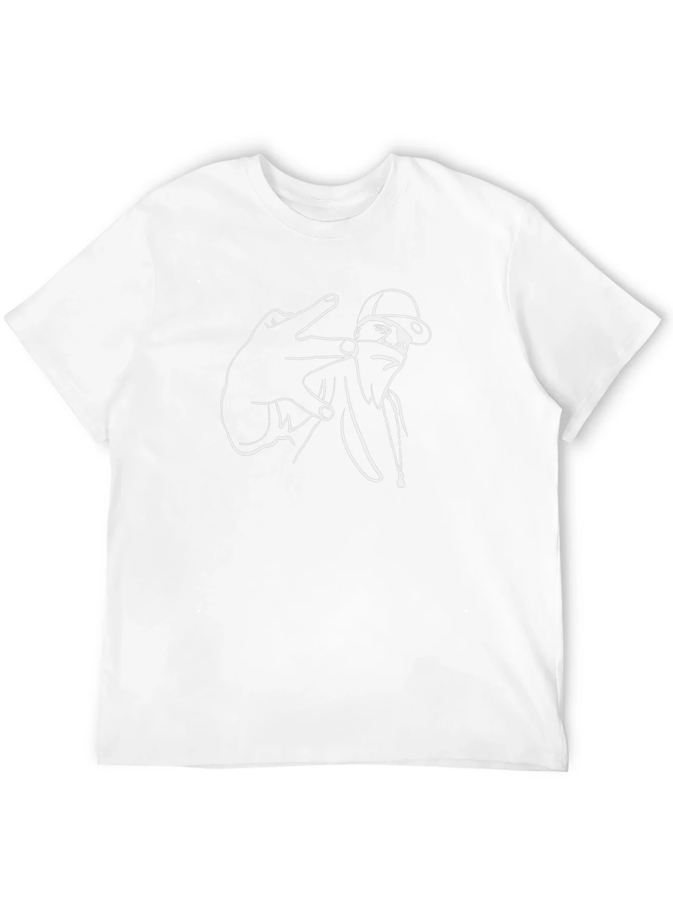 Urban Style Graphic Tee - Black Cotton Comfort