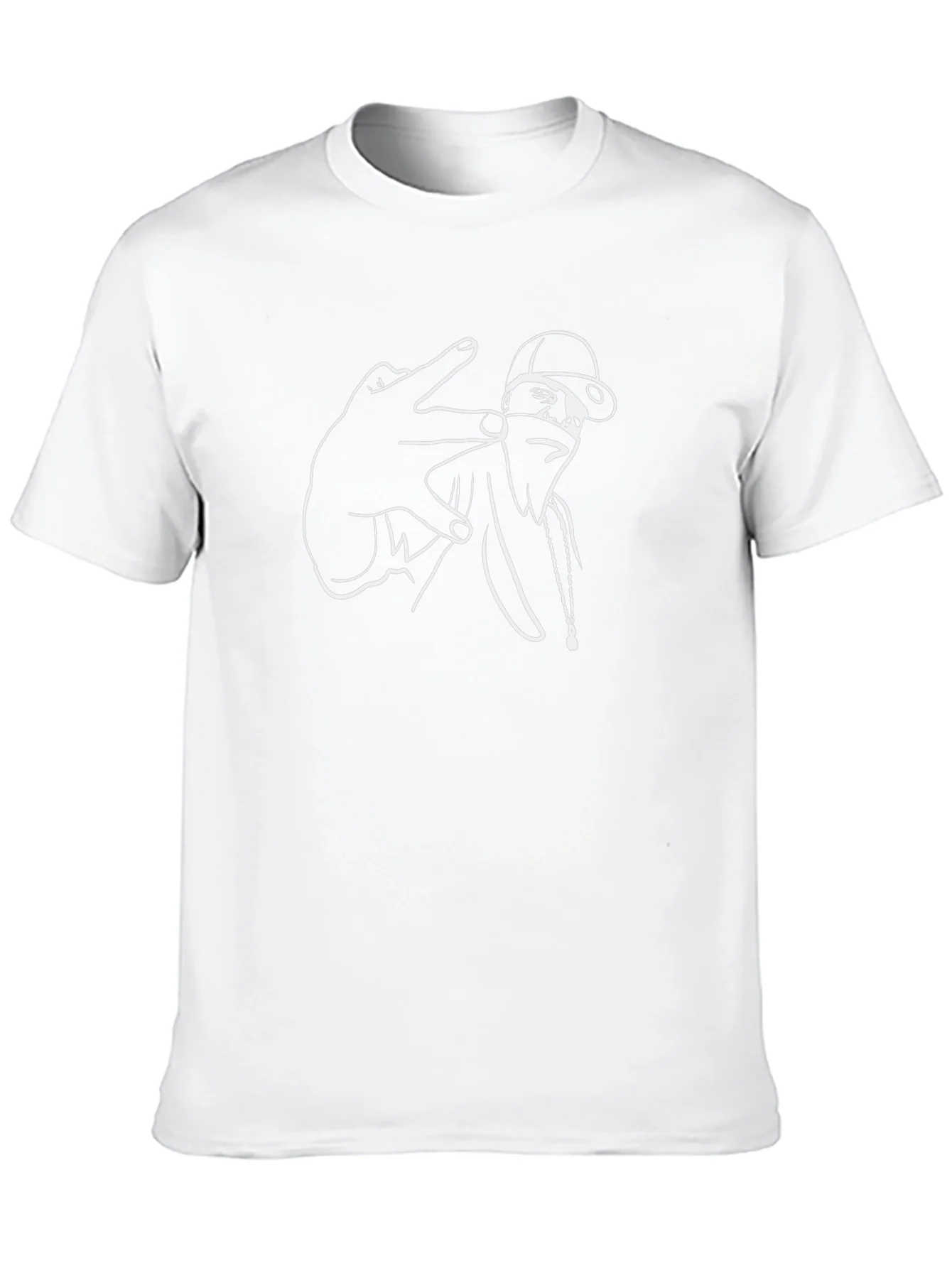 Urban Style Graphic Tee - Black Cotton Comfort