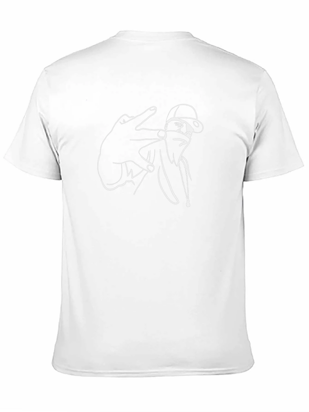 Urban Style Graphic Tee - Black Cotton Comfort