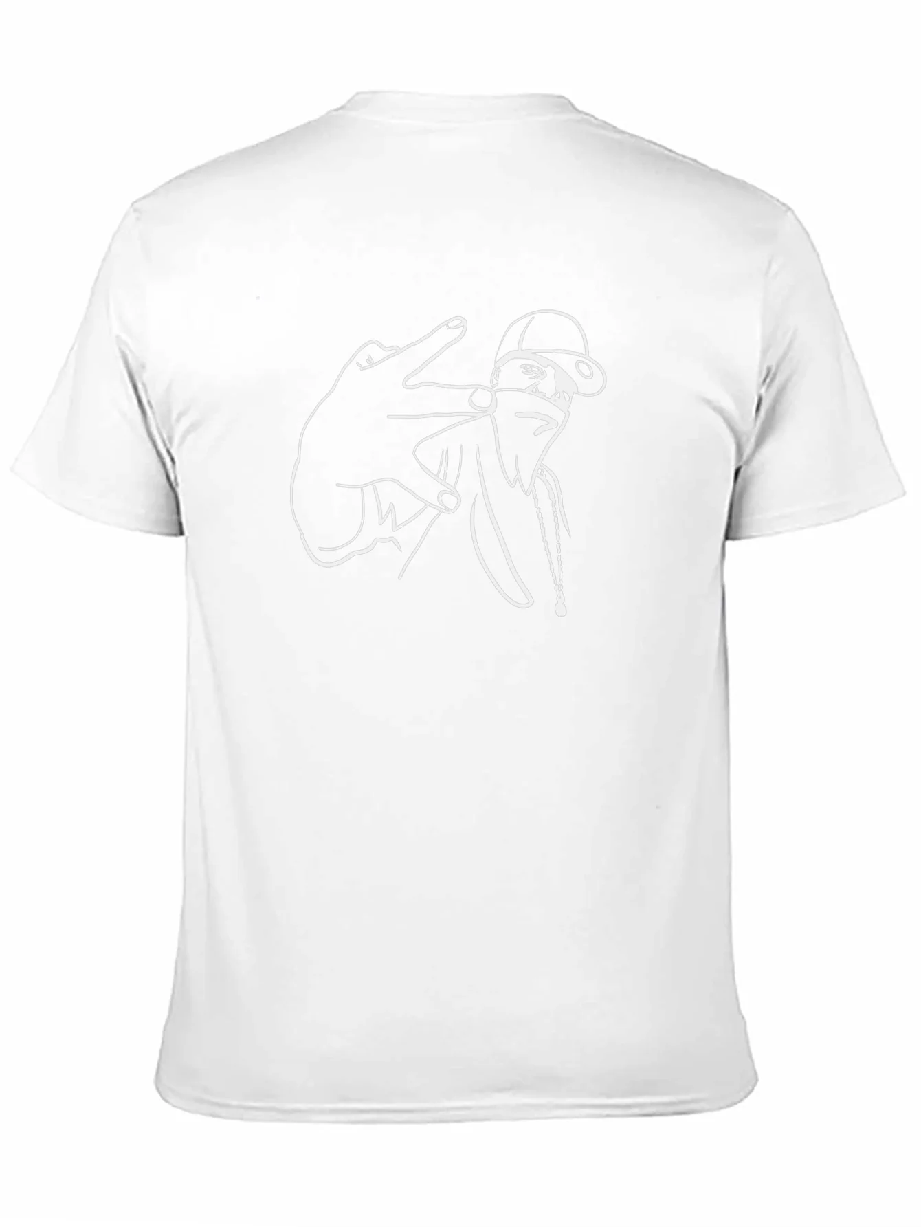 Urban Style Graphic Tee - Black Cotton Comfort