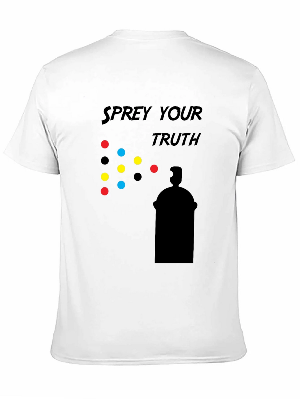 Spray Your Truth Graphic T-Shirt - Black