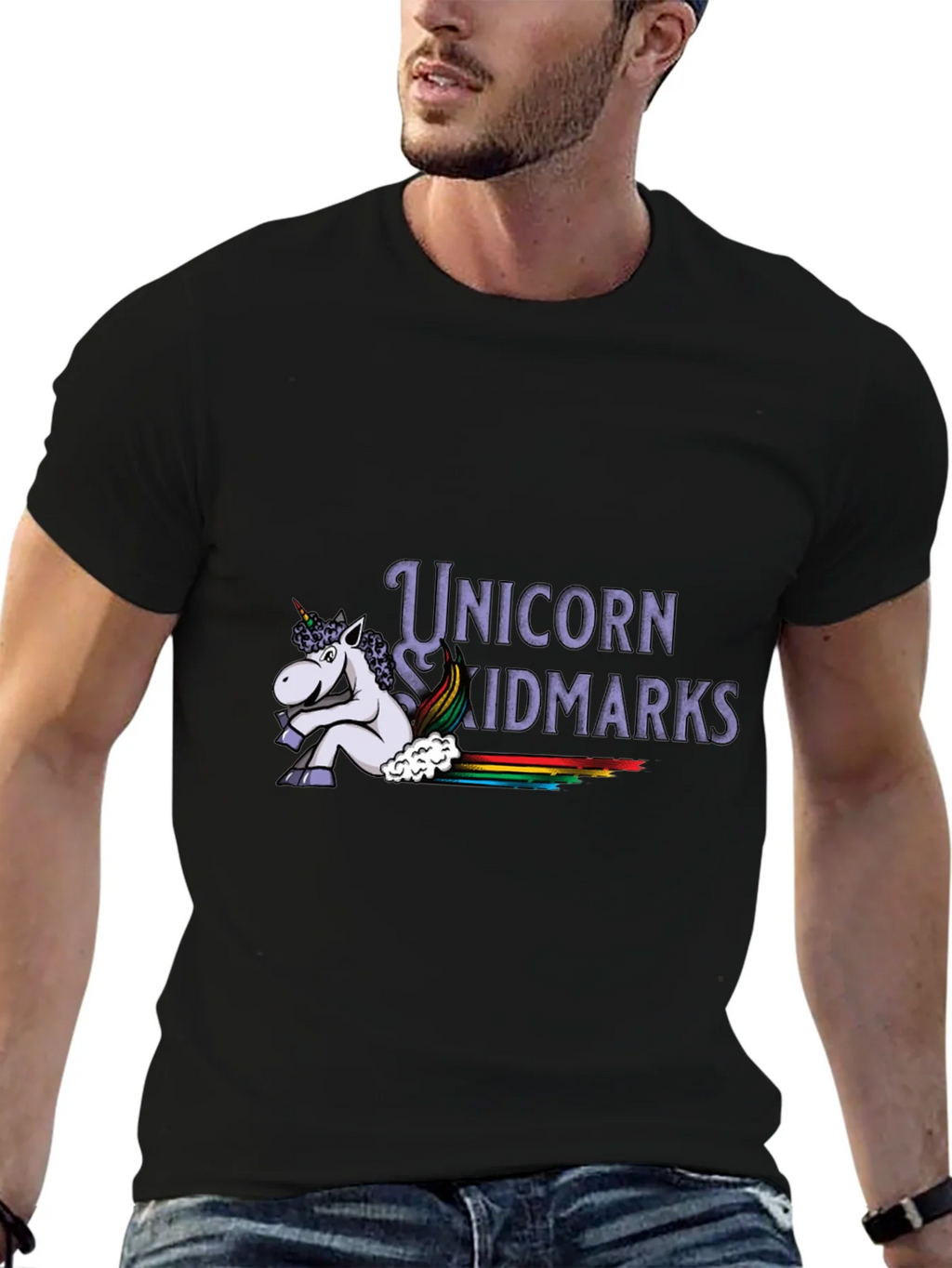 Unicorn Skidmarks Graphic T-Shirt