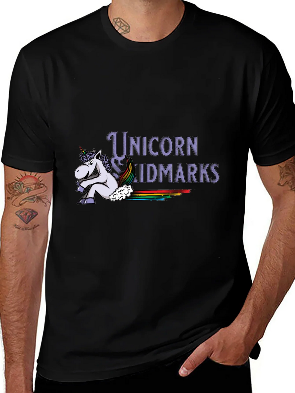 Unicorn Skidmarks Graphic T-Shirt