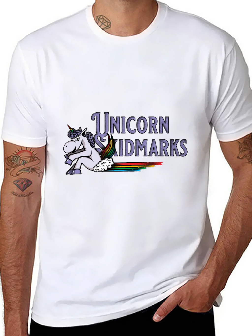 Unicorn Skidmarks Graphic T-Shirt