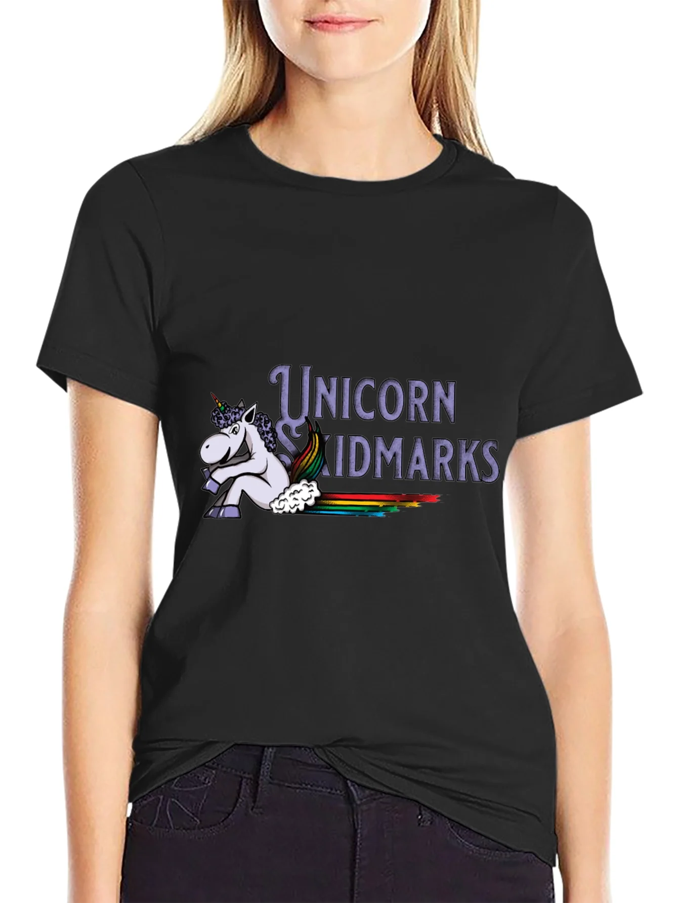 Unicorn Skidmarks Graphic T-Shirt