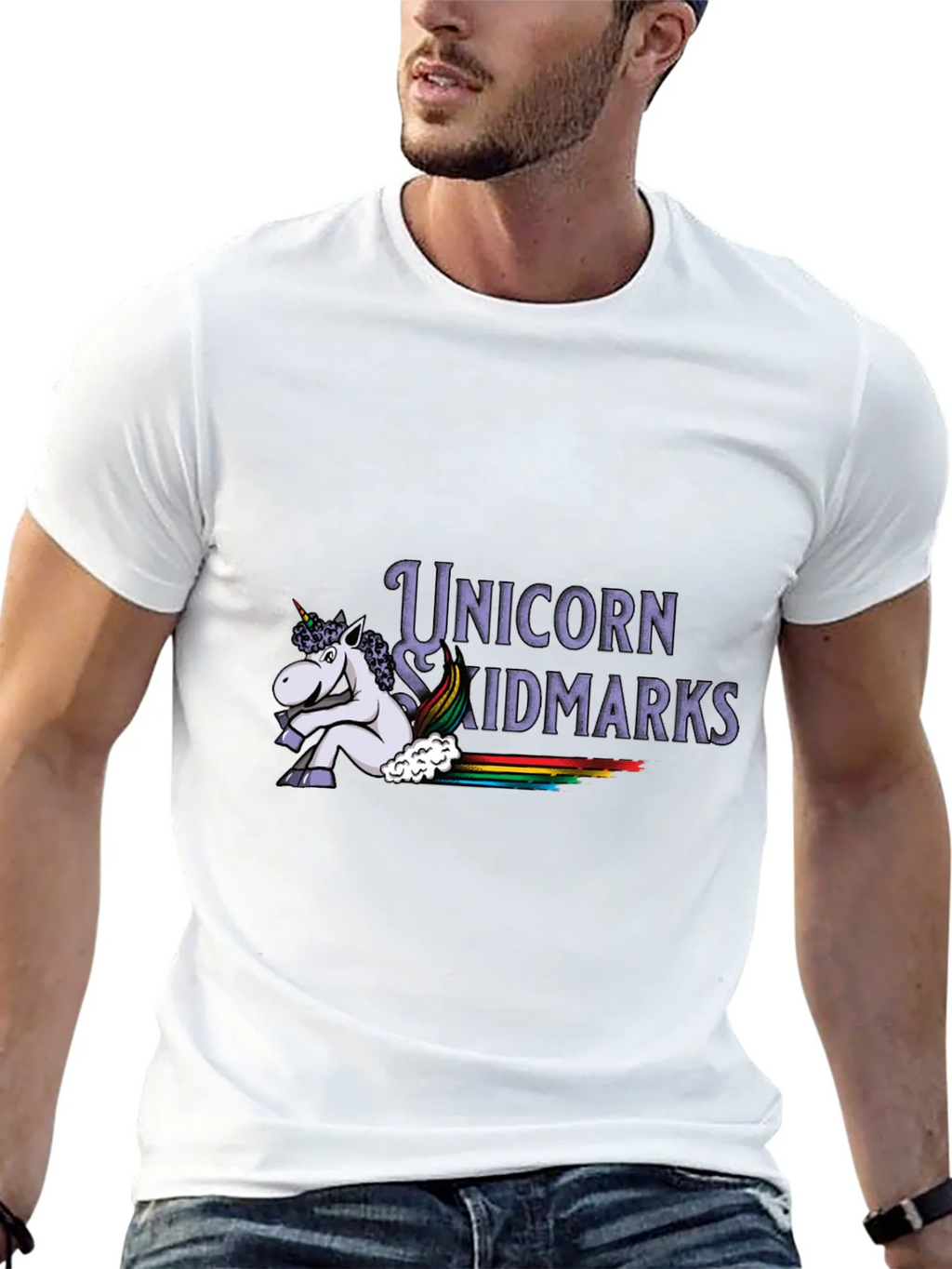 Unicorn Skidmarks Graphic T-Shirt
