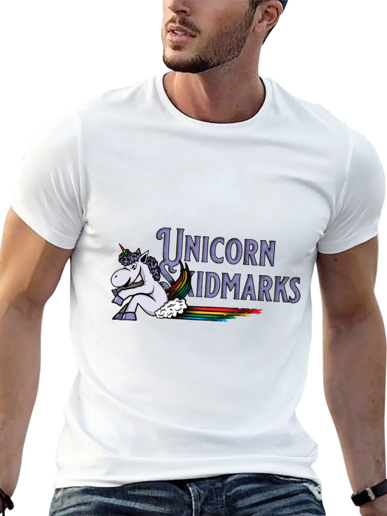 Unicorn Skidmarks Graphic T-Shirt