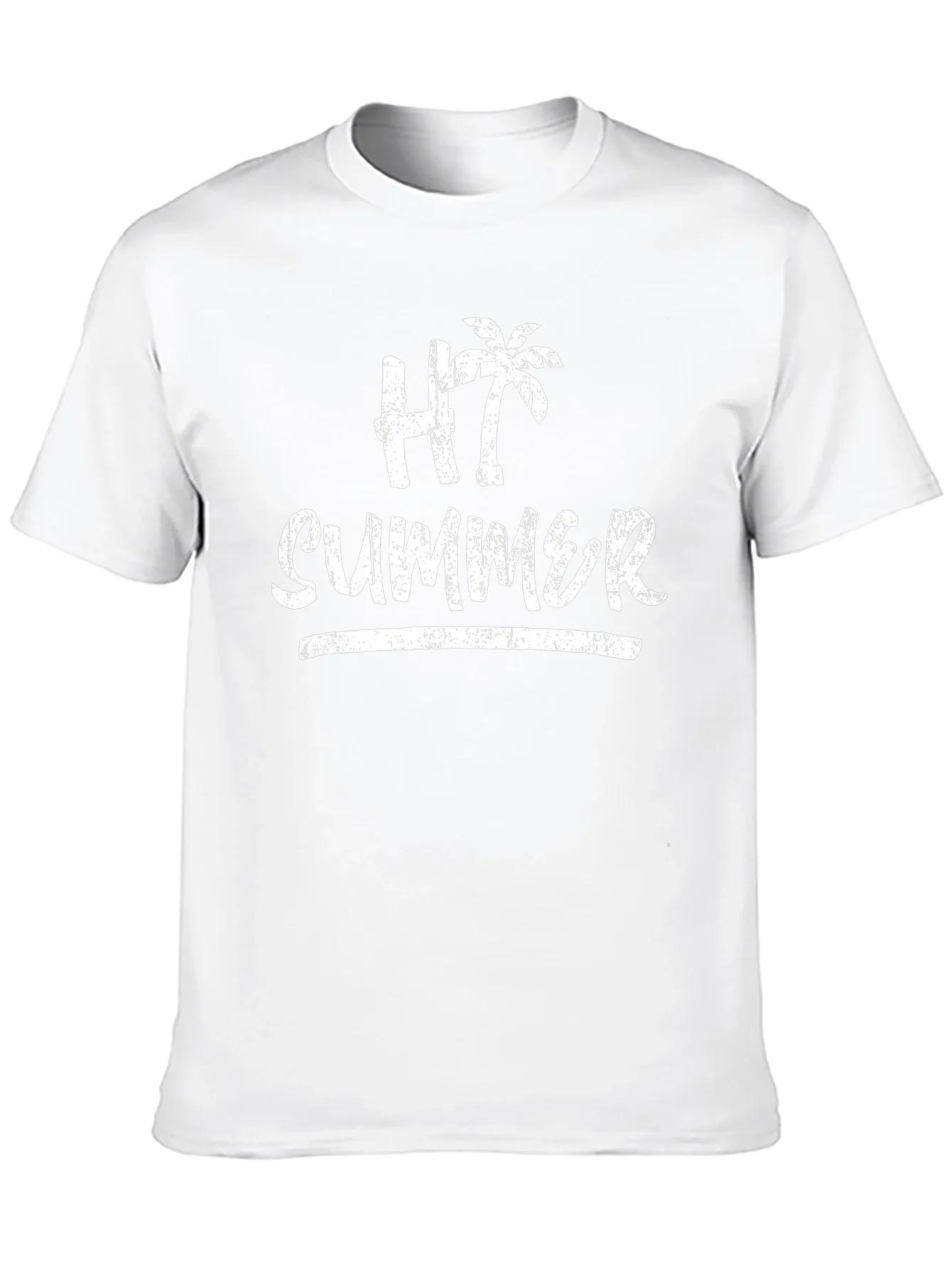 HT Summer T-Shirt - Palm Tree Graphic Tee - Vacation Ready