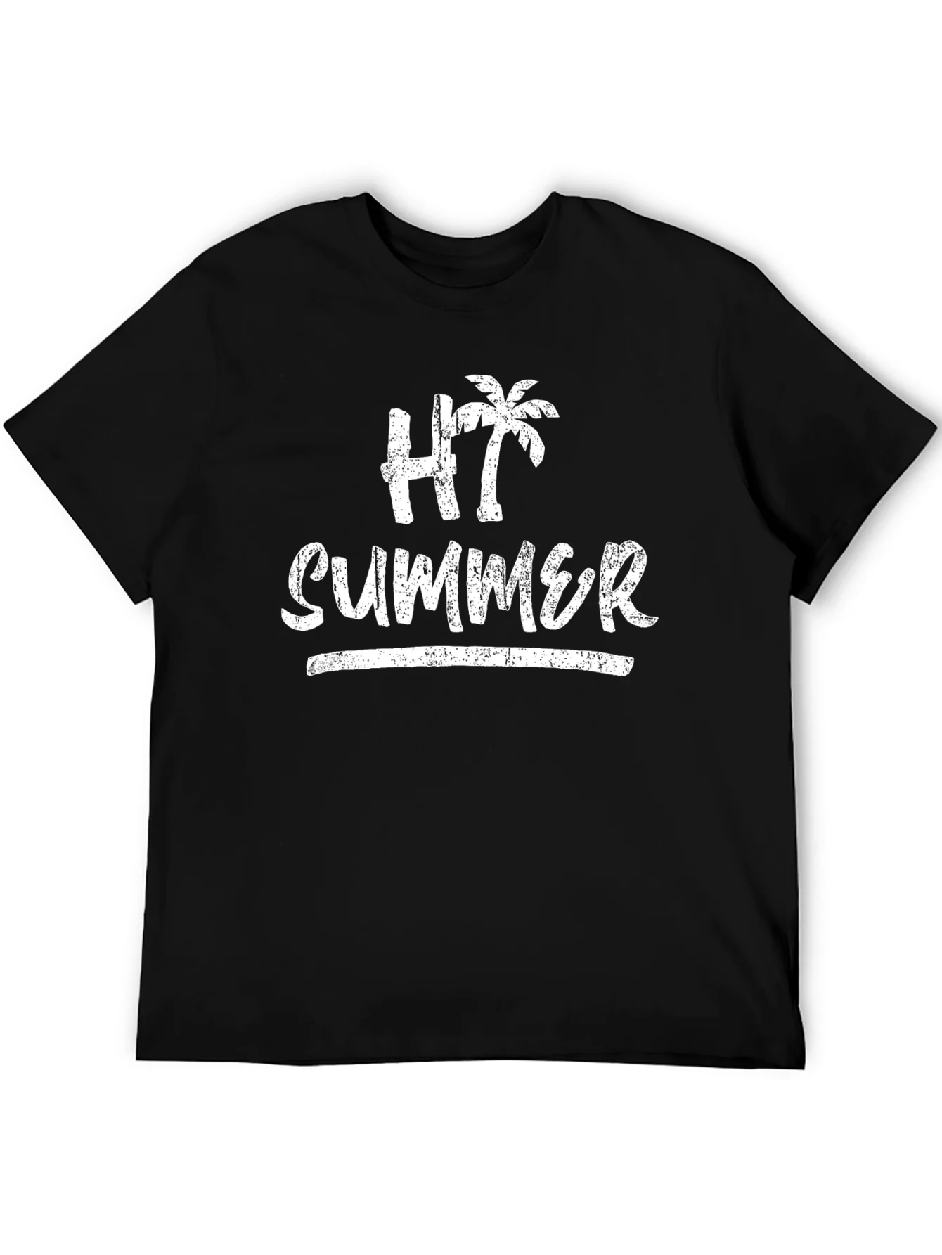 HT Summer T-Shirt - Palm Tree Graphic Tee - Vacation Ready