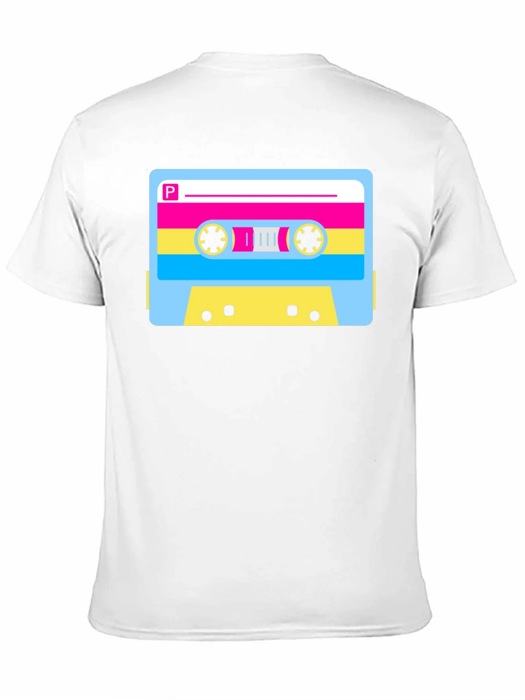 Retro Cassette Tape Graphic T-Shirt - Black