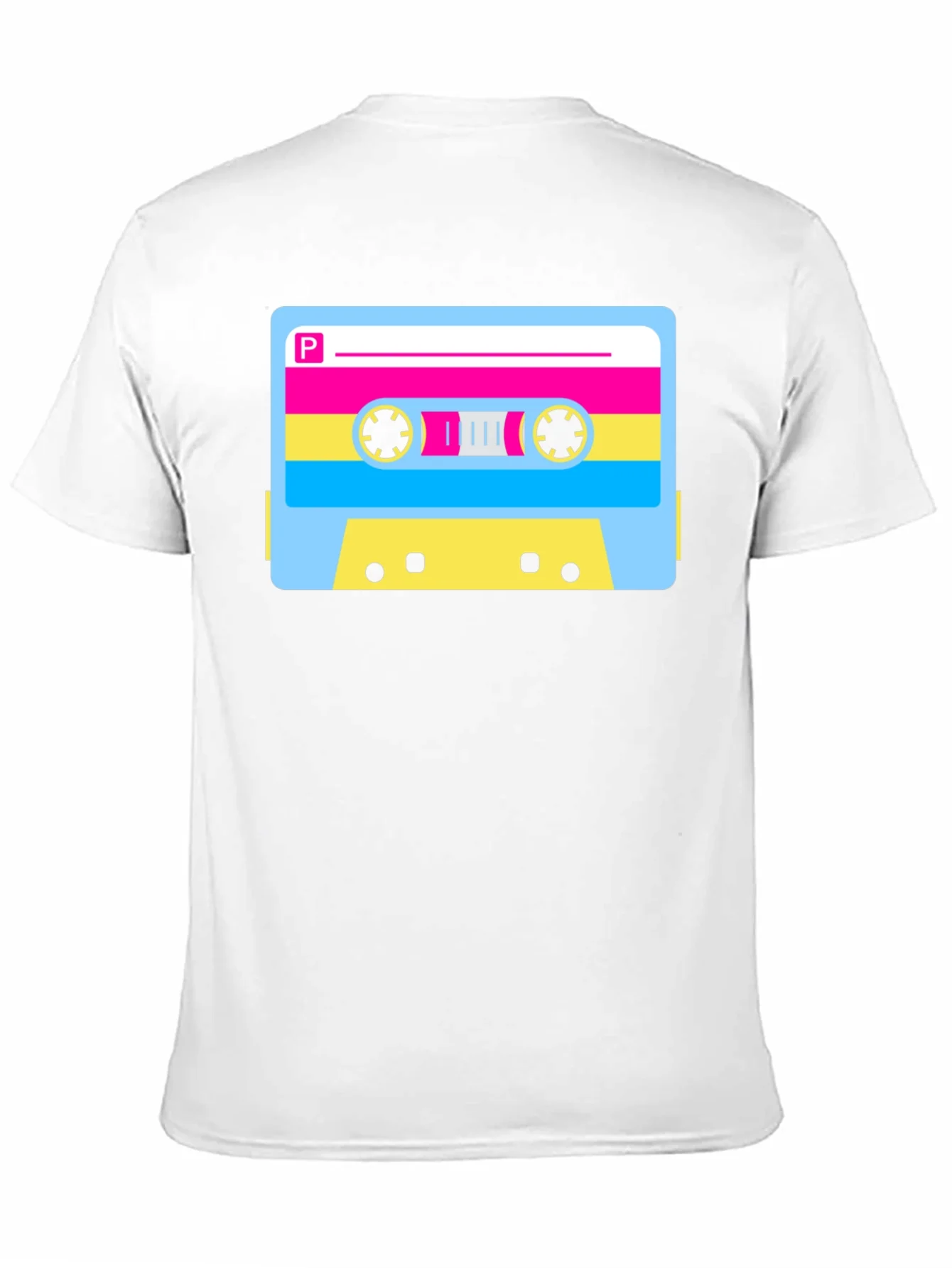 Retro Cassette Tape Graphic T-Shirt - Black