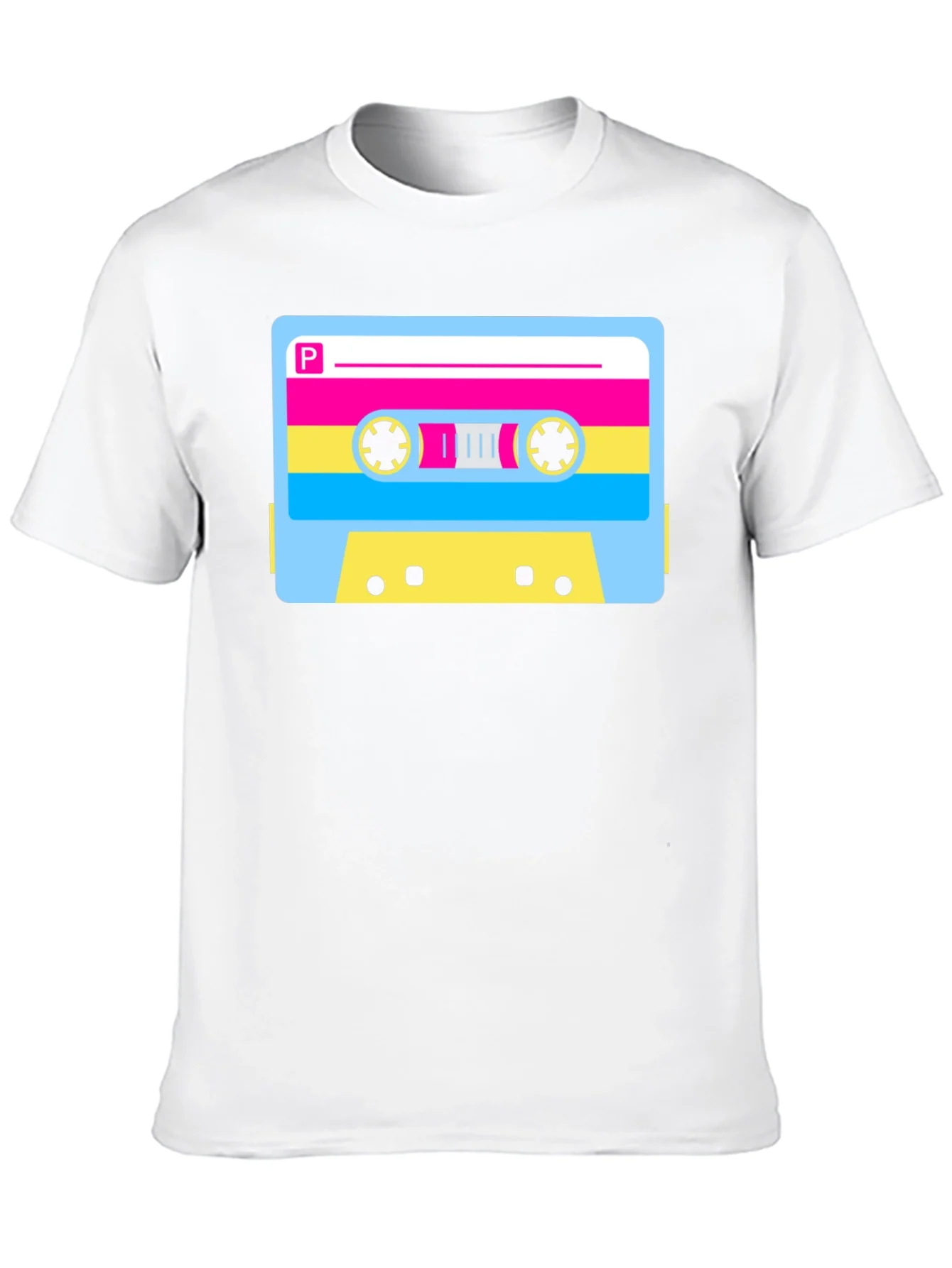 Retro Cassette Tape Graphic T-Shirt - Black