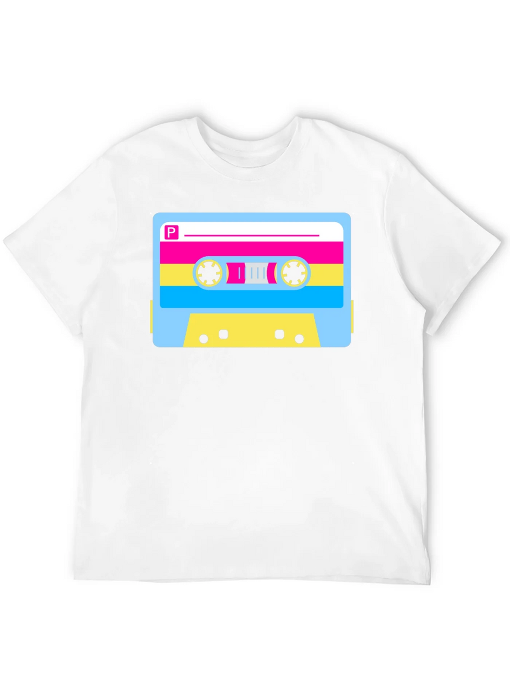 Retro Cassette Tape Graphic T-Shirt - Black
