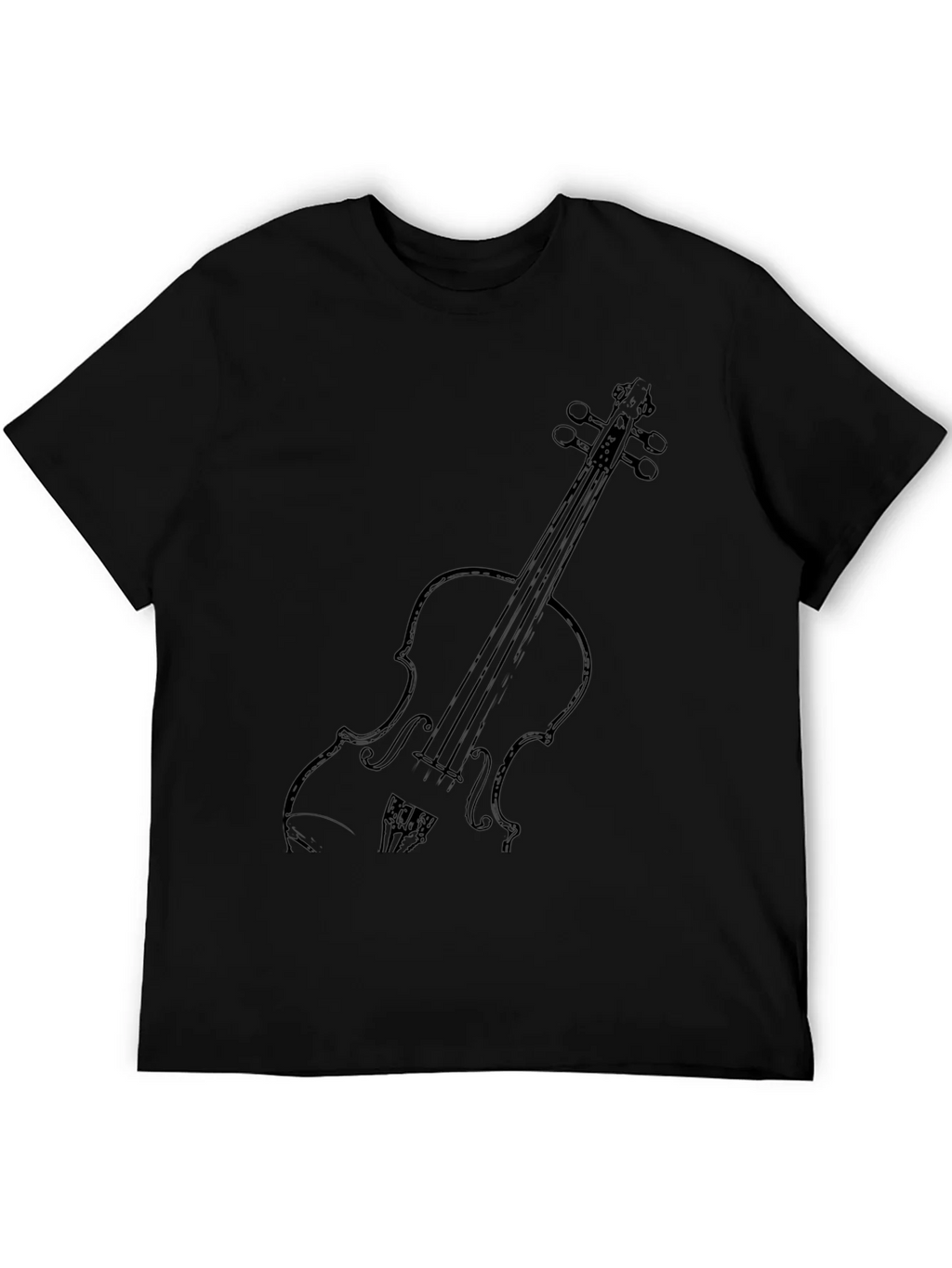 Violin Graphic Tee - Classic Music Lovers Shirt