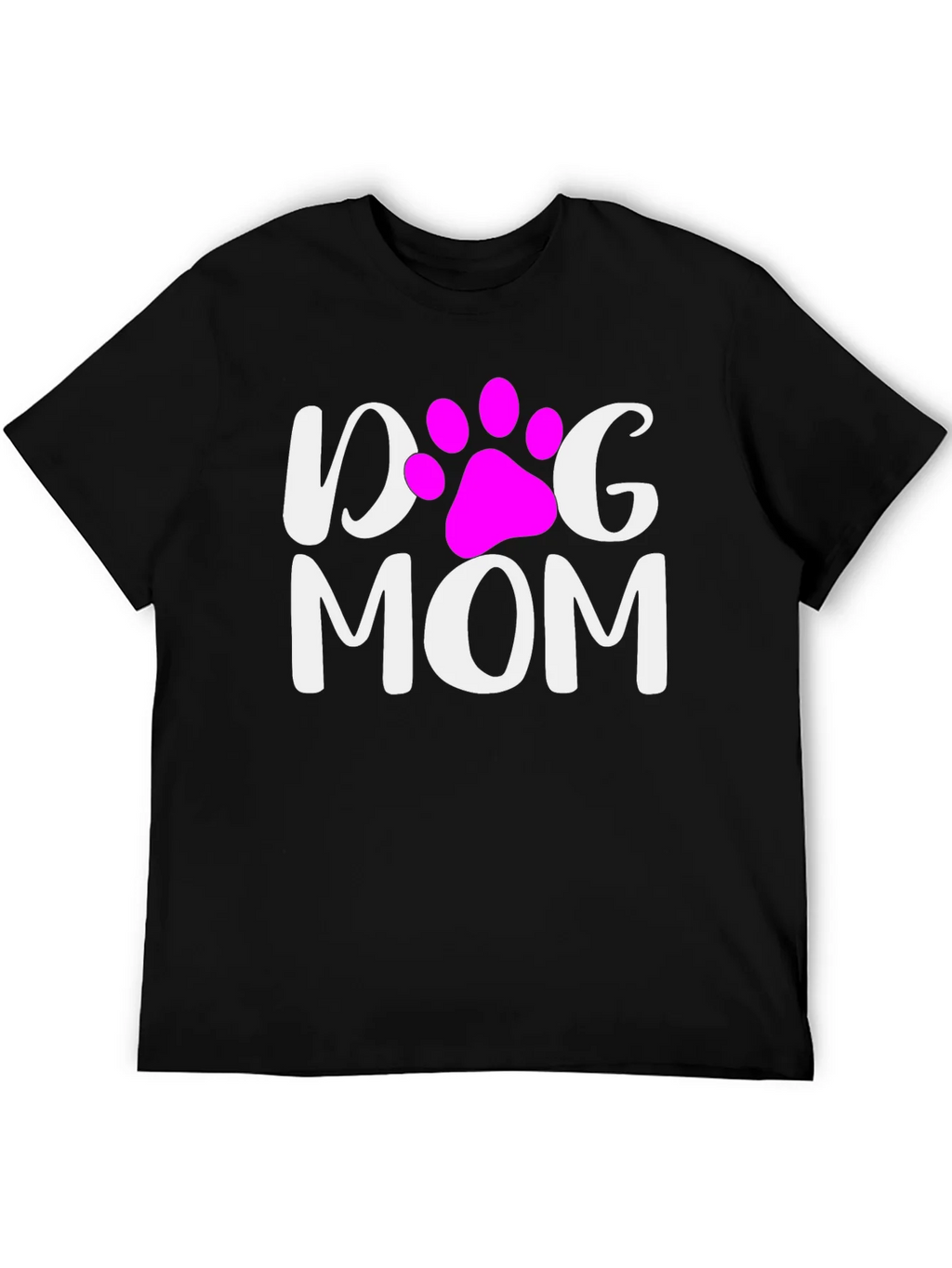 Dog Mom T-Shirt - Cute Paw Print Graphic Tee