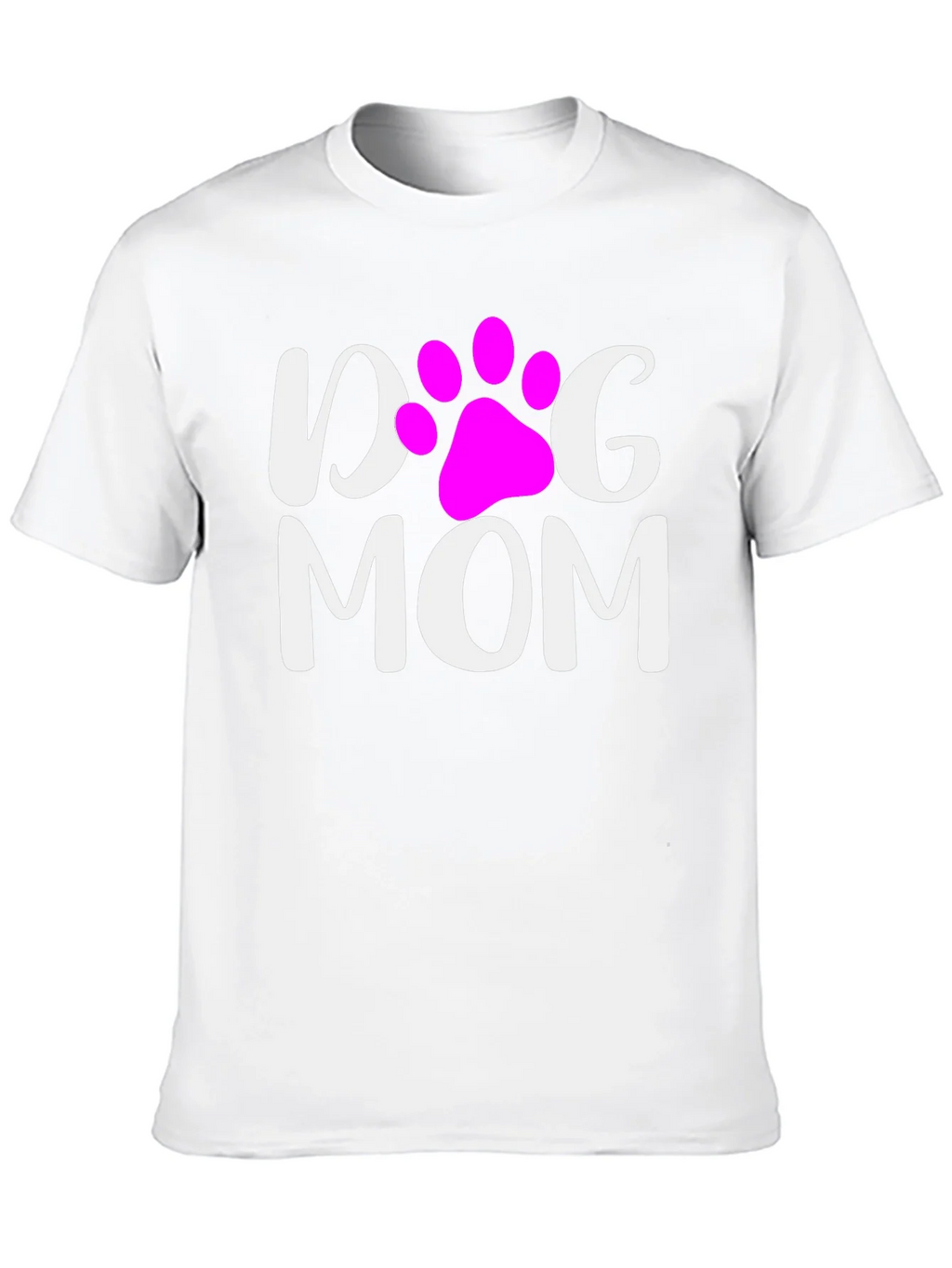 Dog Mom T-Shirt - Cute Paw Print Graphic Tee