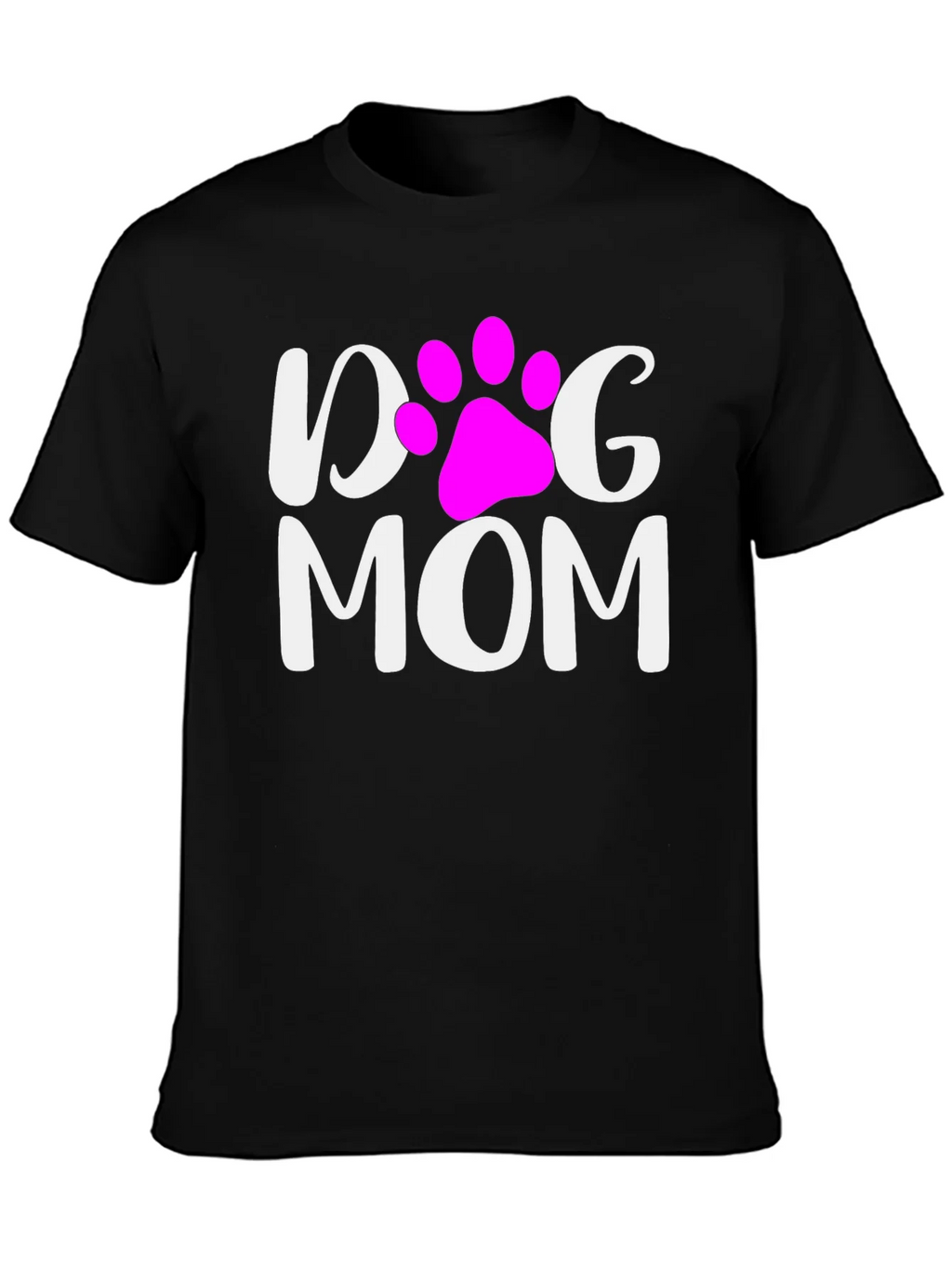 Dog Mom T-Shirt - Cute Paw Print Graphic Tee