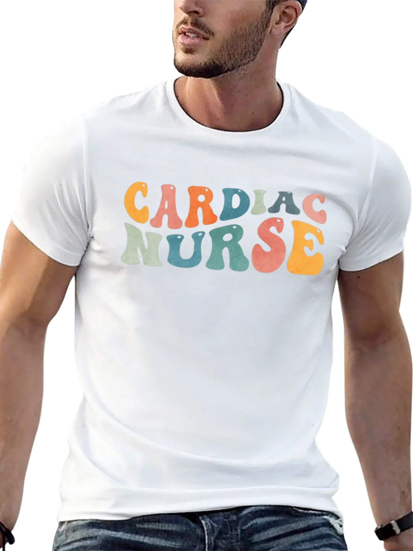 Cardiac Nurse Retro T-Shirt | Healthcare Apparel