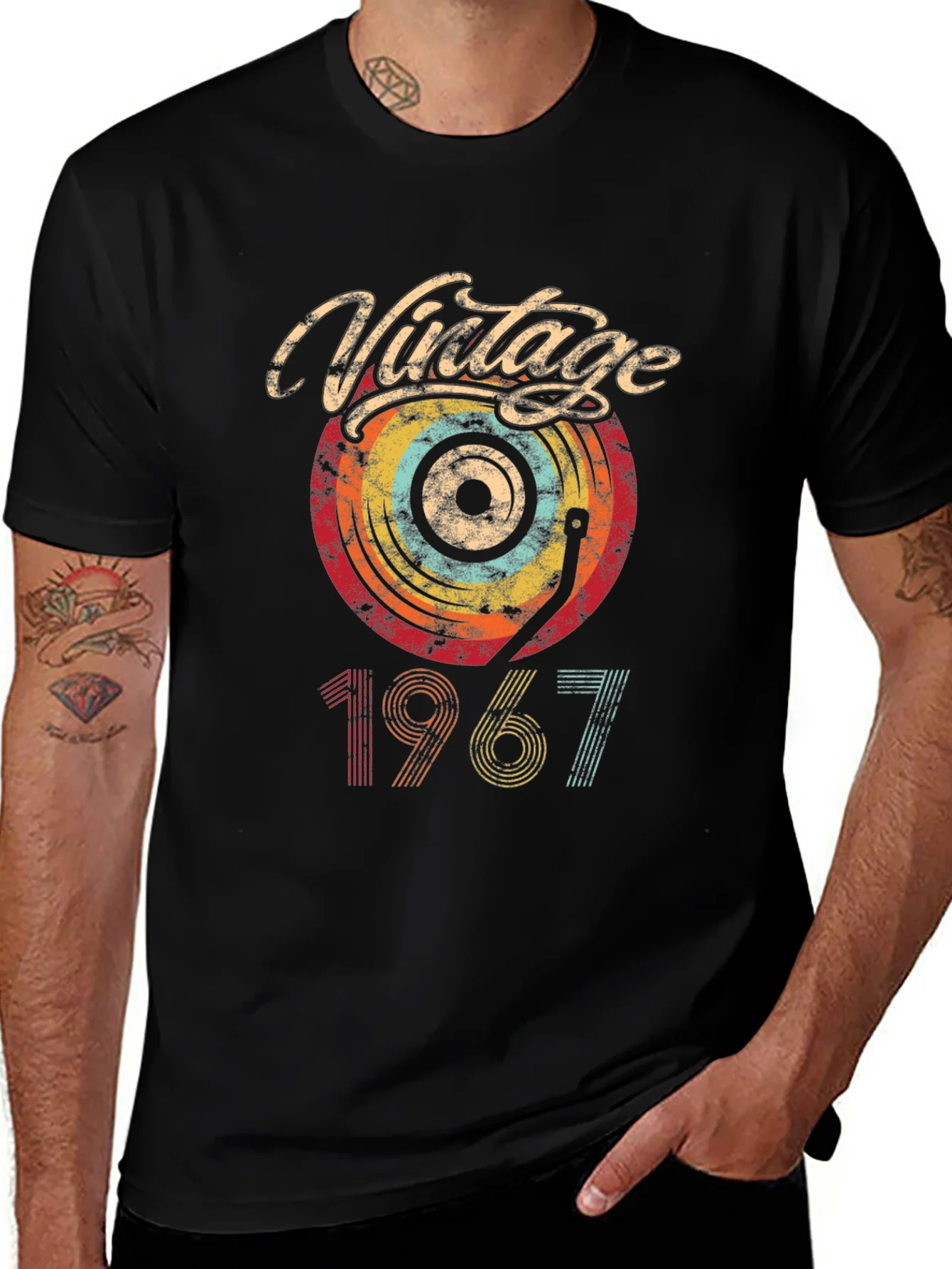 Vintage 1967 Retro Record Graphic Tee