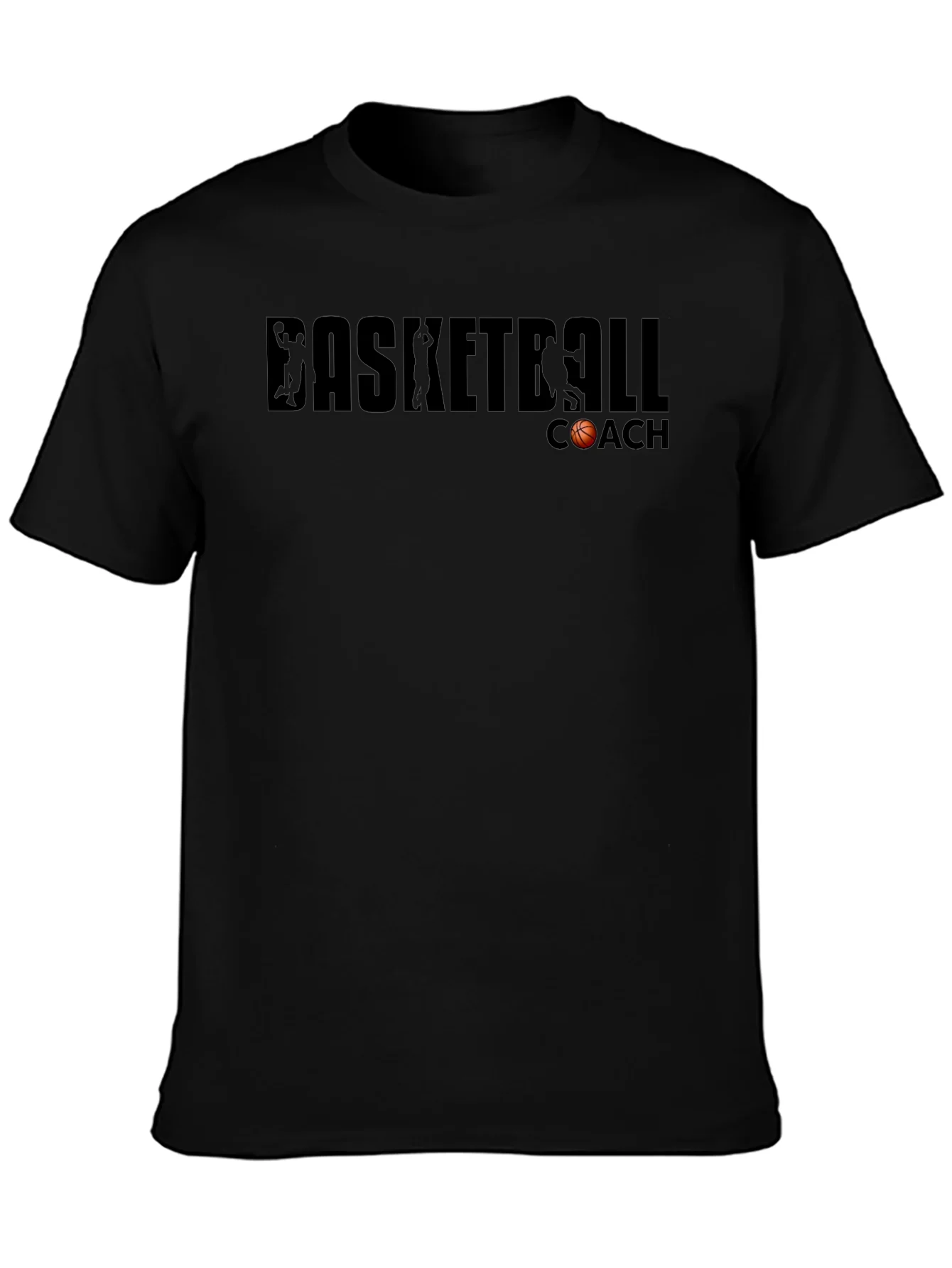 Basketball Coach T-Shirt - Black Graphic Tee