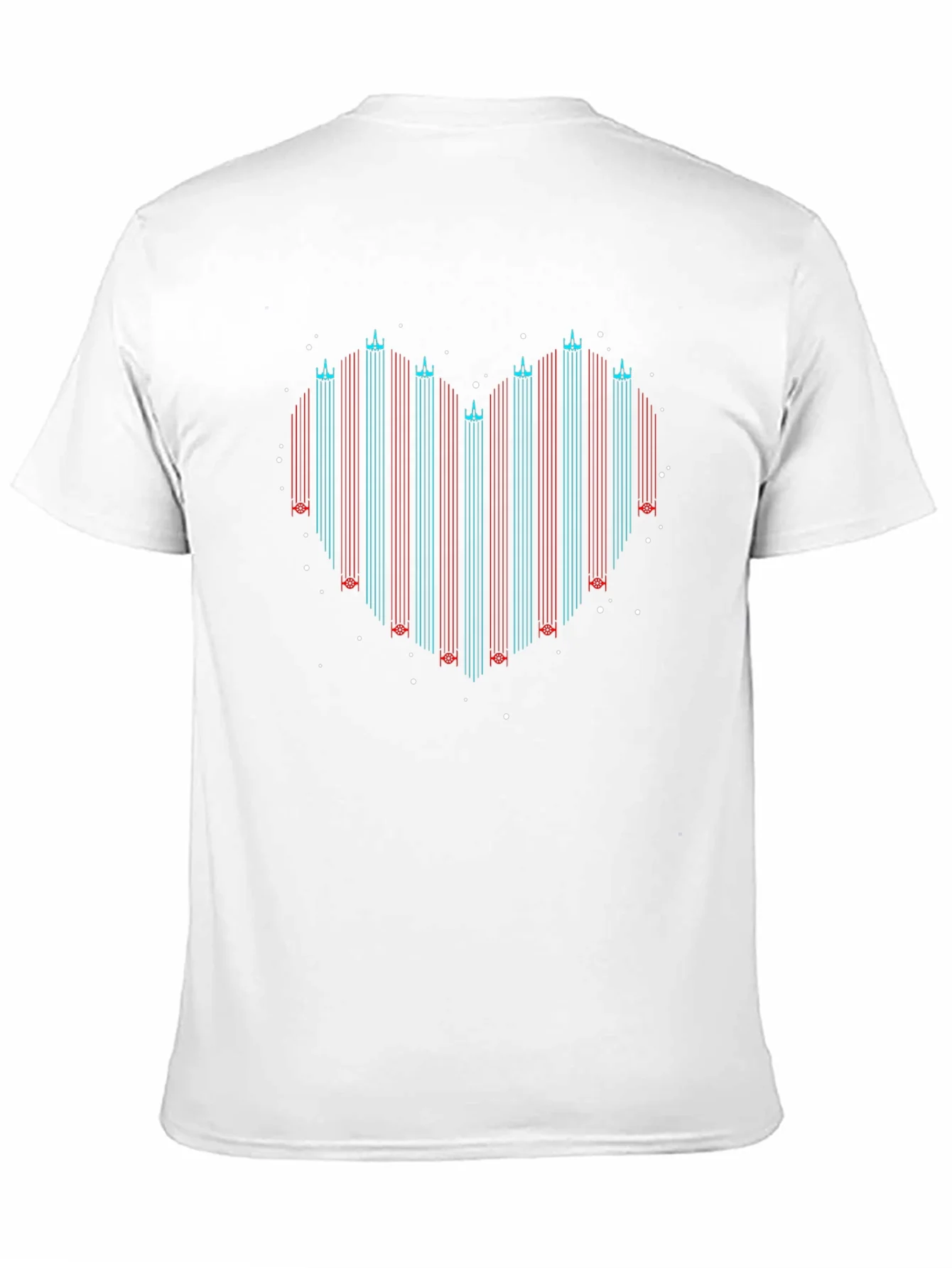 Geometric Heart T-Shirt - Retro Style
