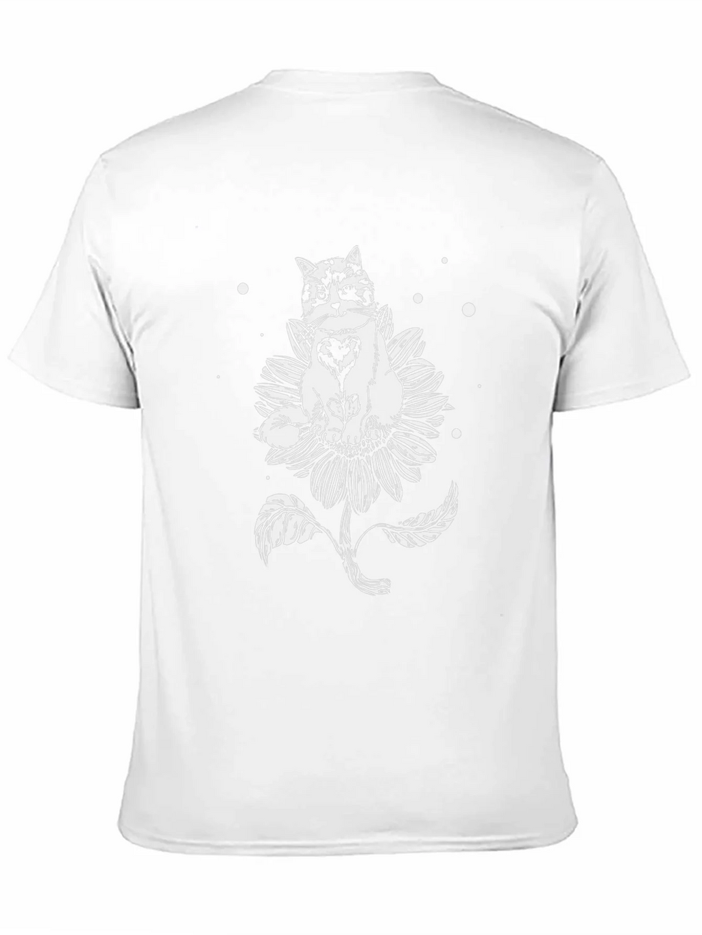 Grumpy Cat Sunflower Graphic Tee - Black Cotton T-Shirt