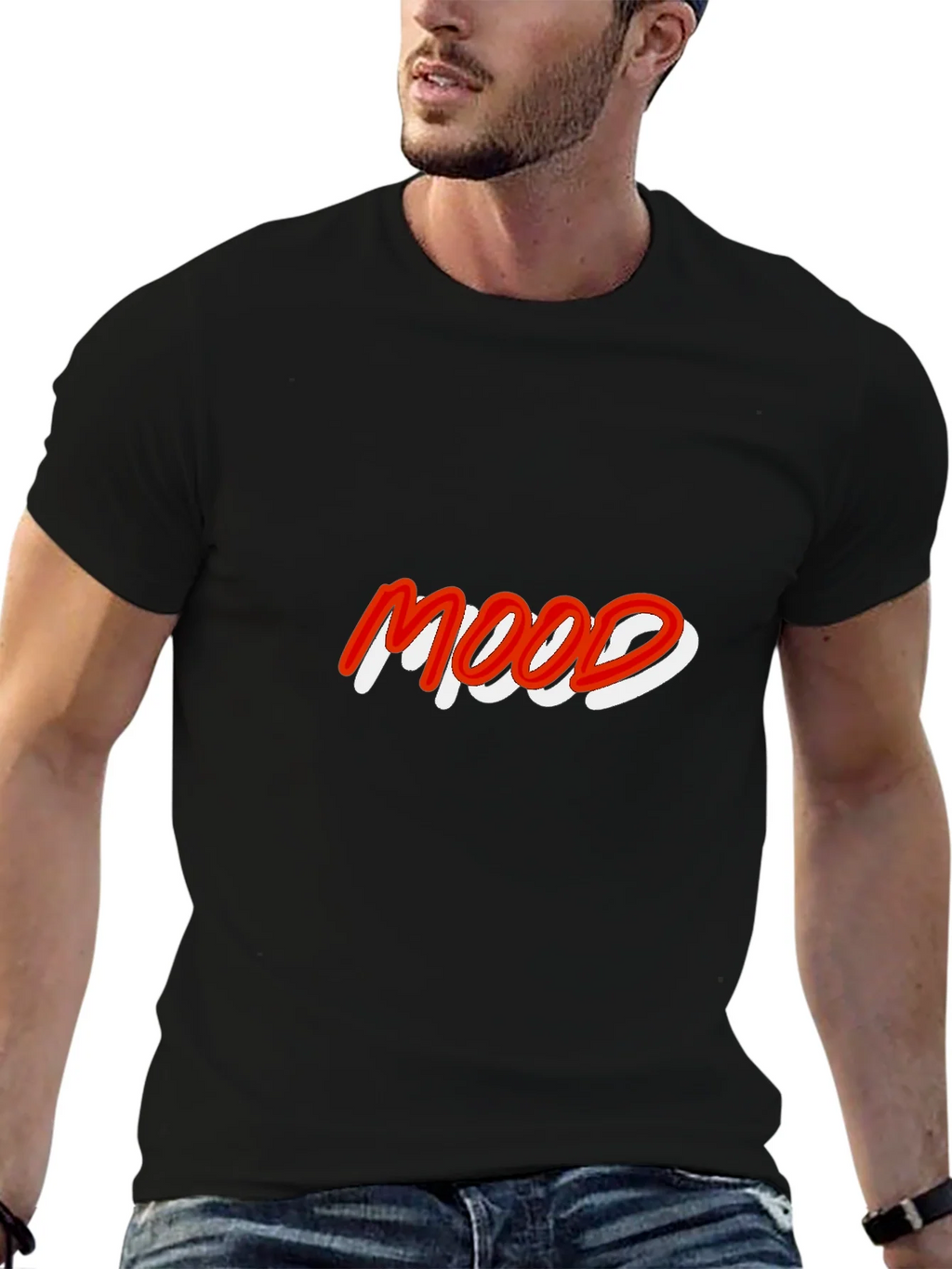 Mood Graphic T-Shirt - Black