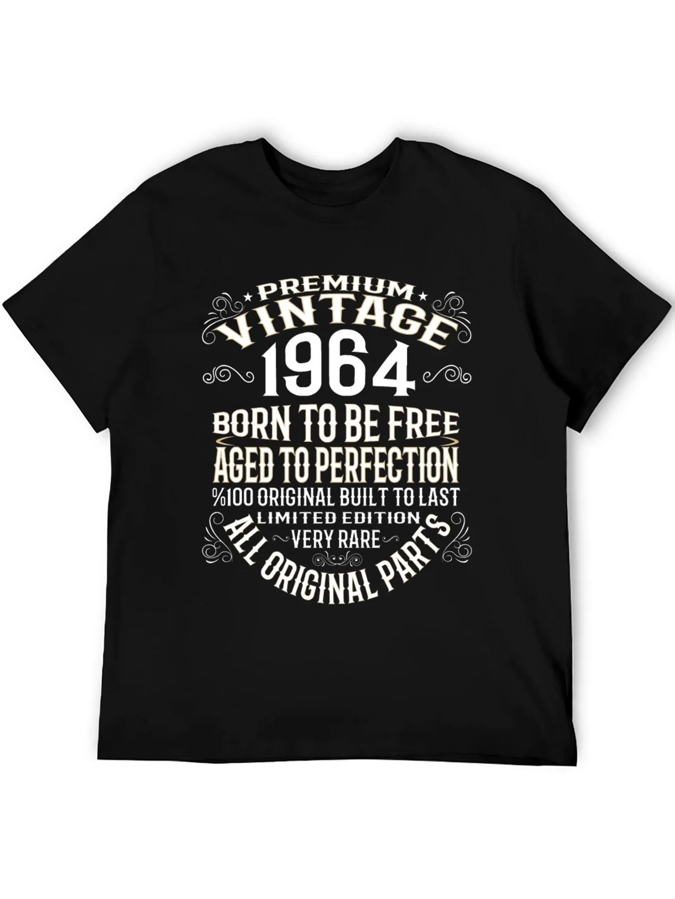 Vintage 1964 T-Shirt - Born To Be Free Aged To Perfection
