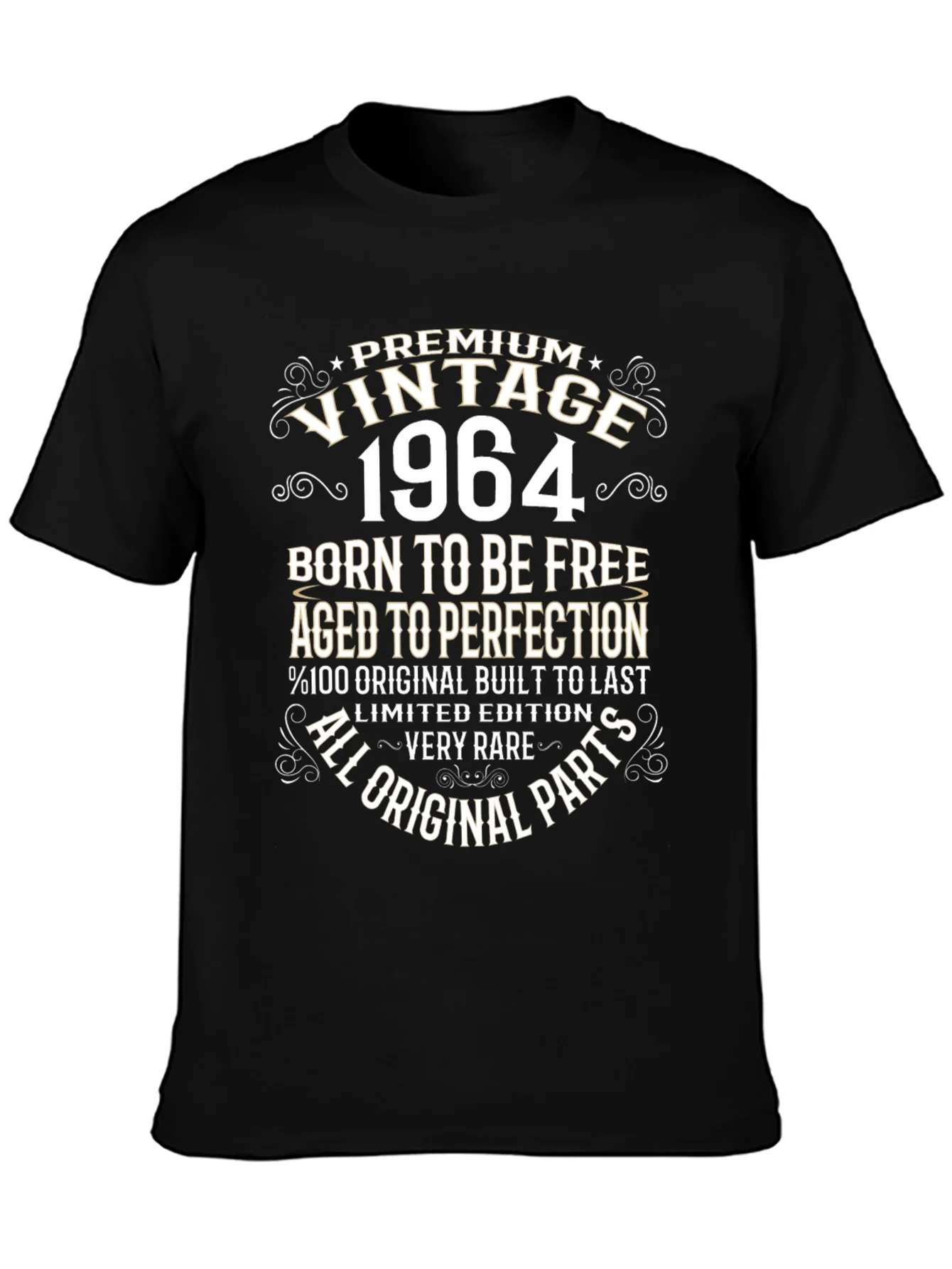 Vintage 1964 T-Shirt - Born To Be Free Aged To Perfection