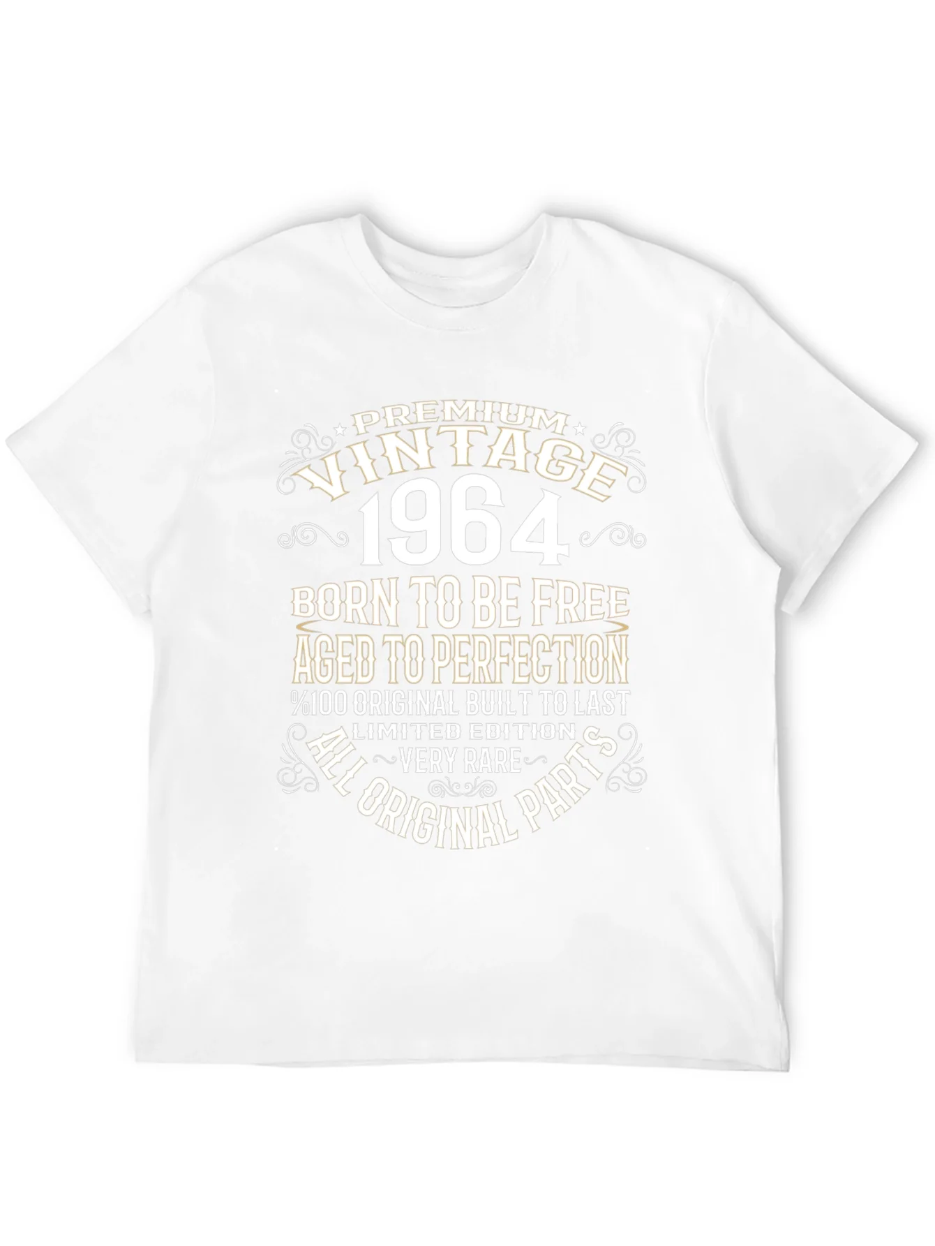 Vintage 1964 T-Shirt - Born To Be Free Aged To Perfection