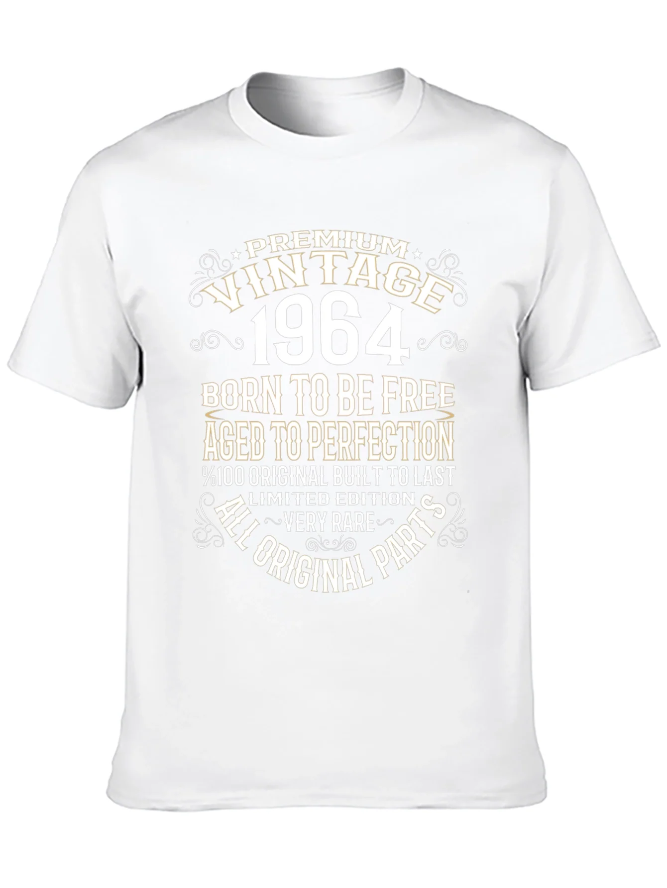 Vintage 1964 T-Shirt - Born To Be Free Aged To Perfection
