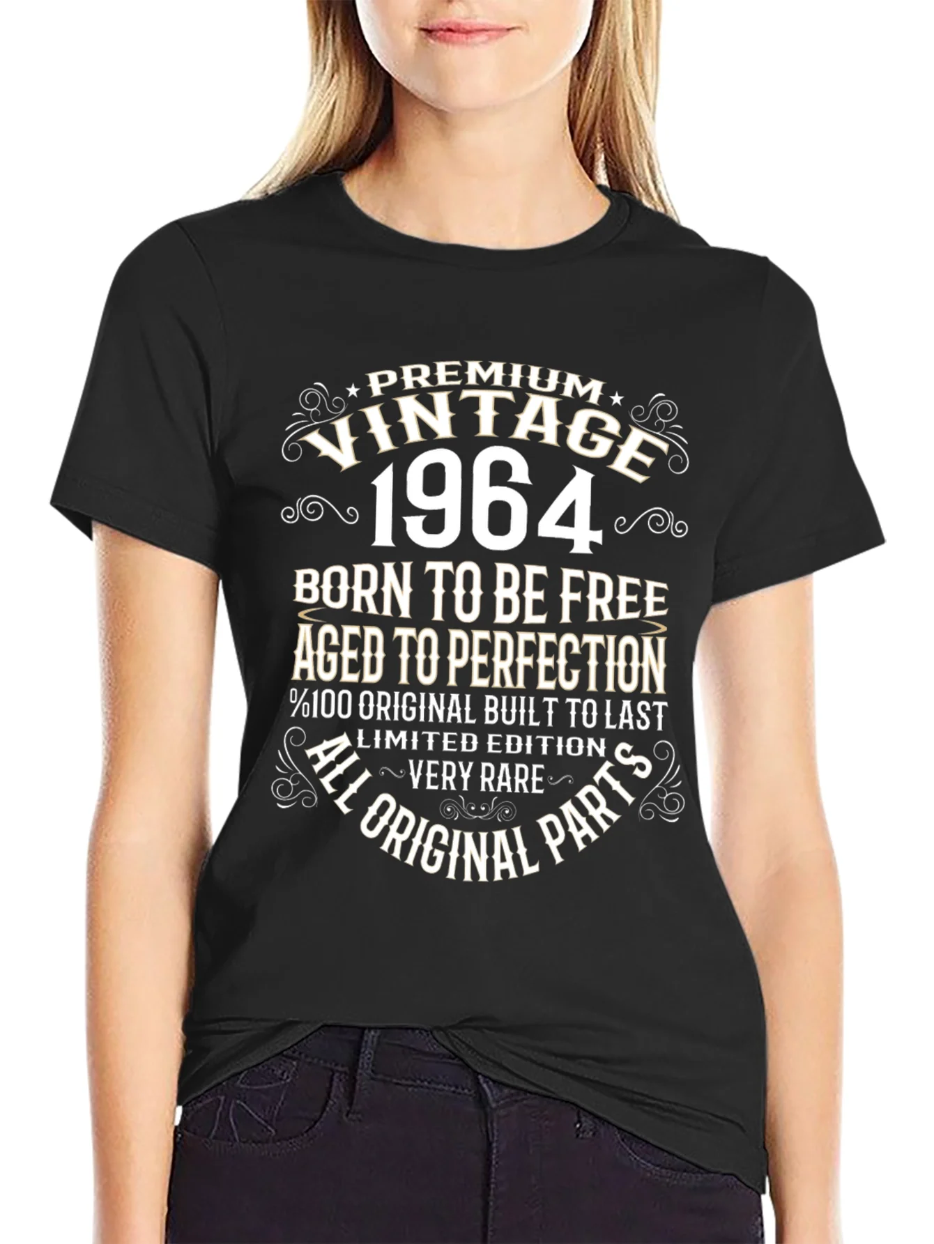 Vintage 1964 T-Shirt - Born To Be Free Aged To Perfection