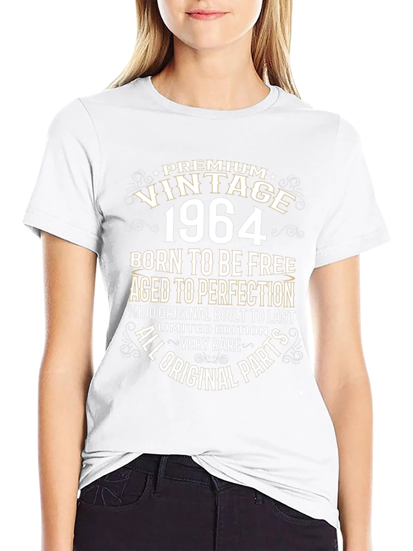 Vintage 1964 T-Shirt - Born To Be Free Aged To Perfection