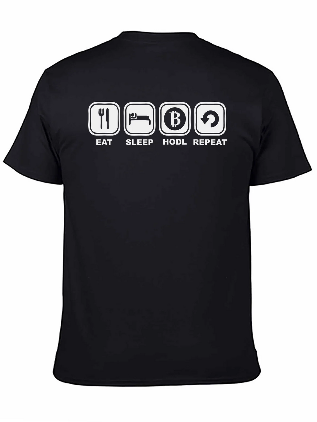 Eat Sleep HODL Repeat Black T-Shirt