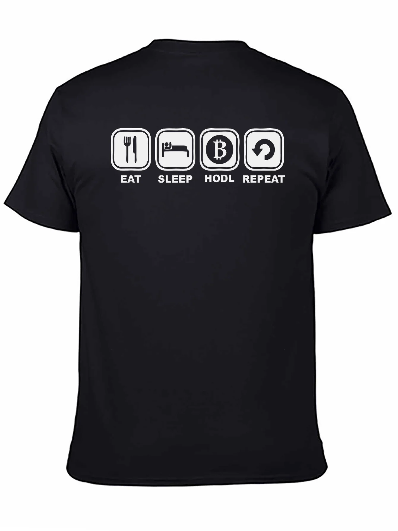 Eat Sleep HODL Repeat Black T-Shirt