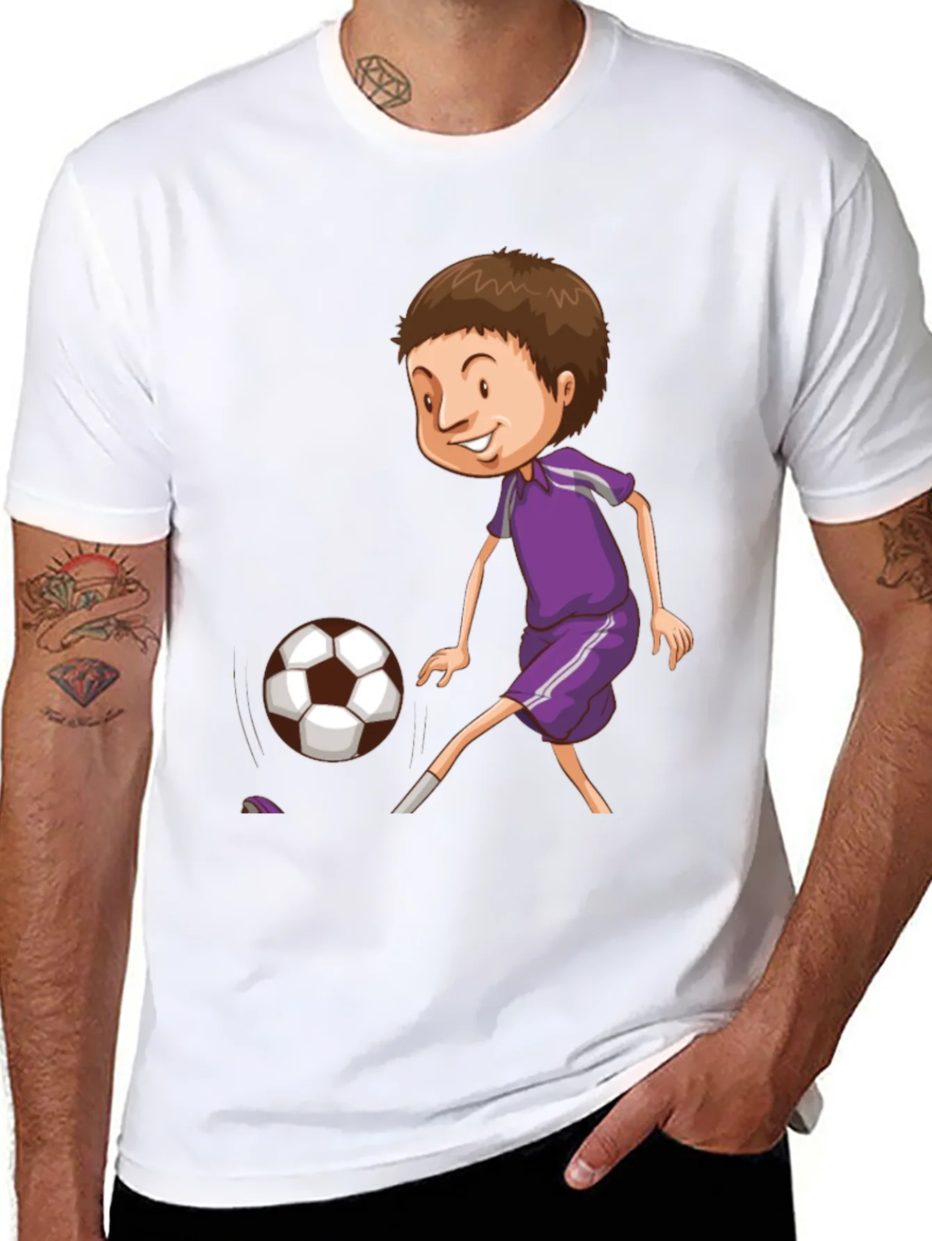 Soccer Player Graphic T-Shirt