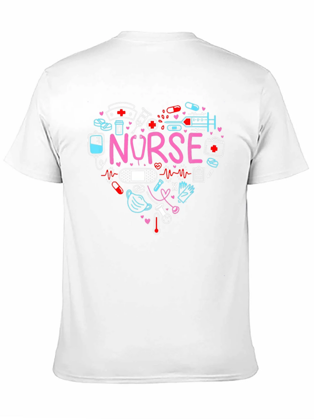 Nurse Love Heart Graphic T-Shirt