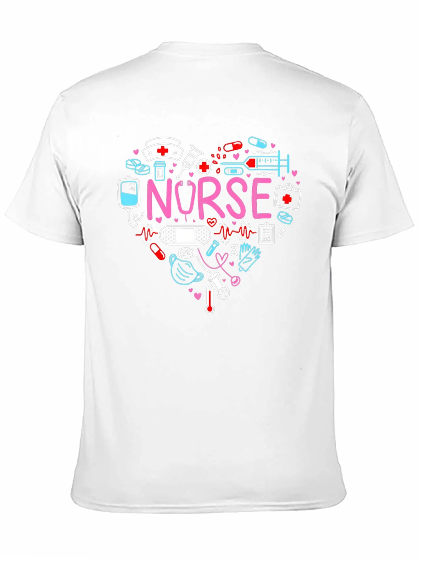 Nurse Love Heart Graphic T-Shirt