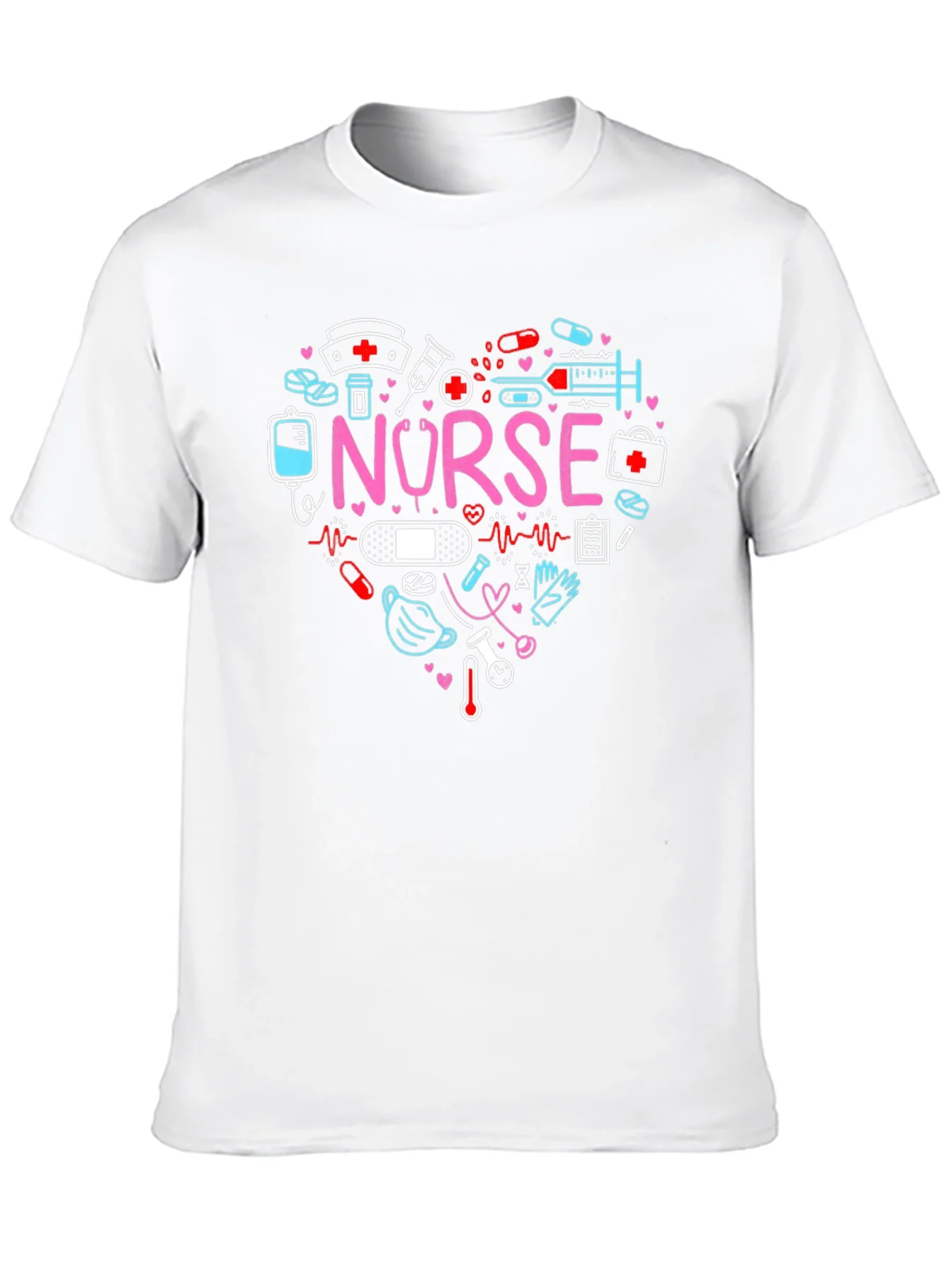 Nurse Love Heart Graphic T-Shirt