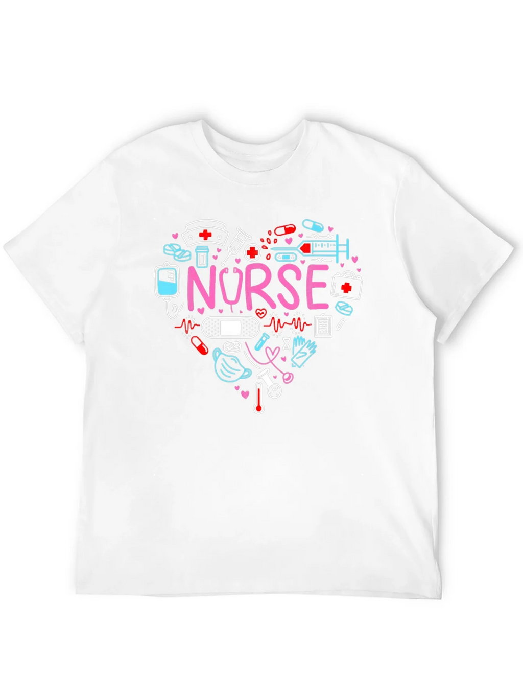 Nurse Love Heart Graphic T-Shirt