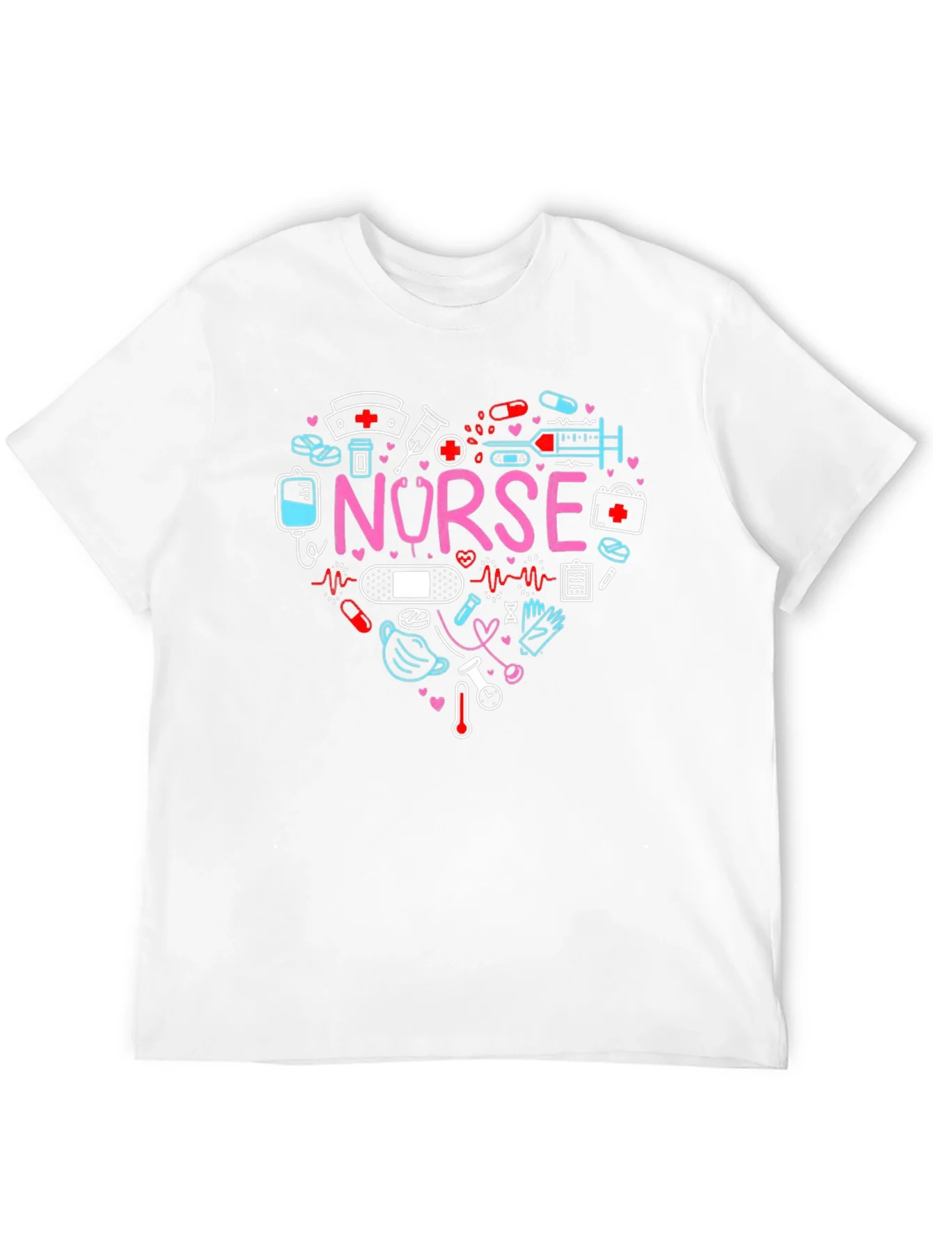 Nurse Love Heart Graphic T-Shirt